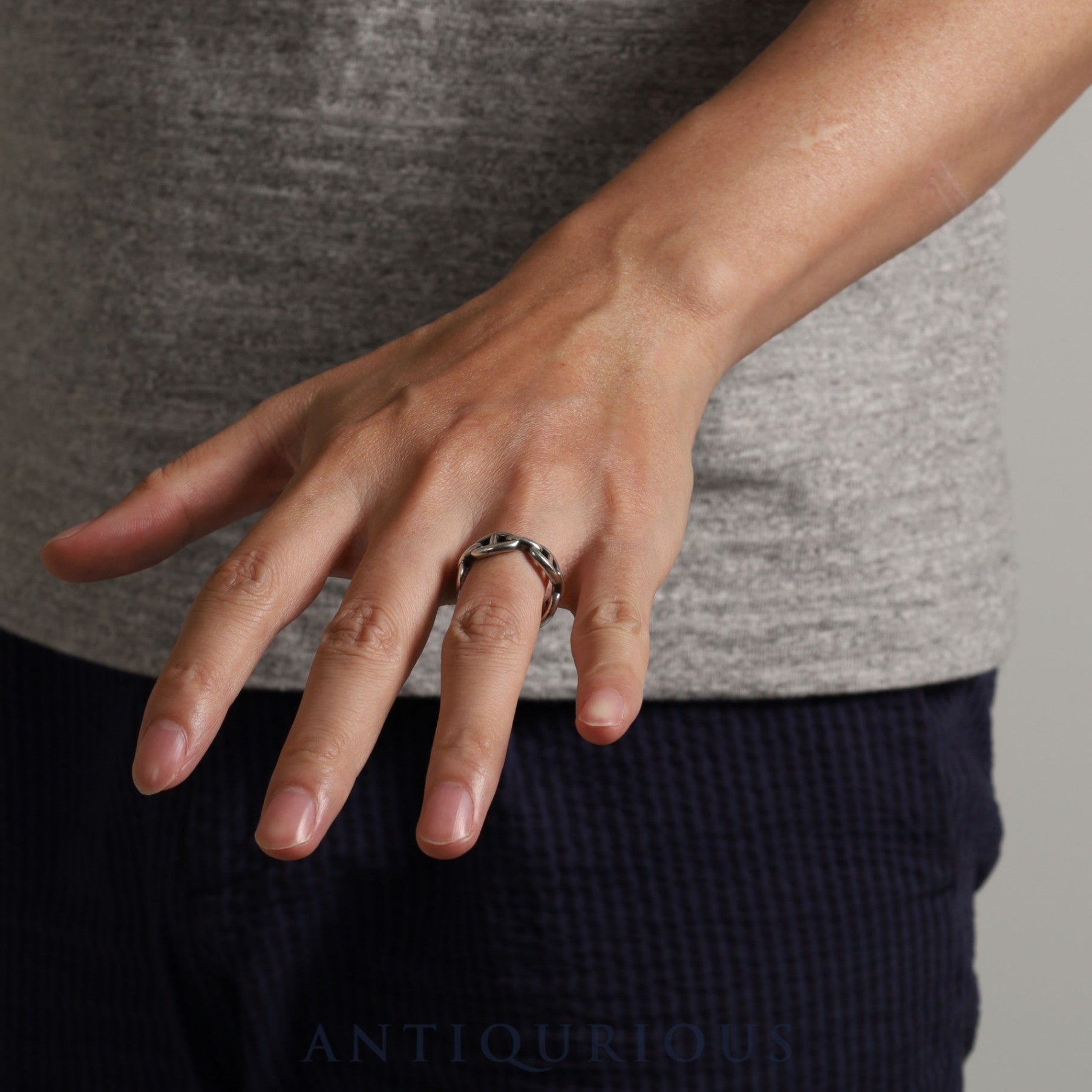 Hermes Ring Chaine d'Ancre Anchaine #56 SV925 Box