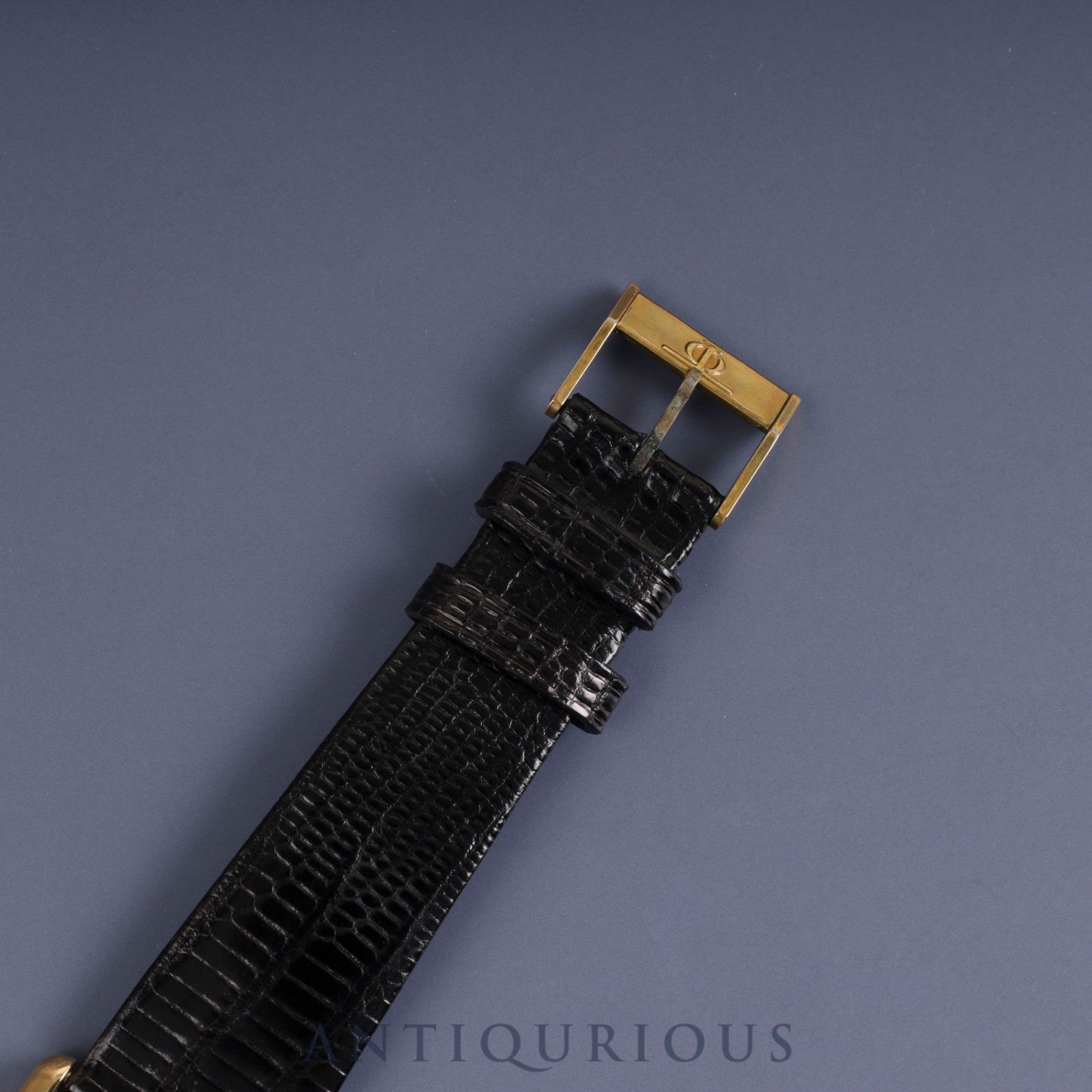 Baume & Mercier Rectangular 37059 (B) Manual winding Cal.8M775 750 Leather Genuine buckle (GP) Black (onyx) dial Overhauled