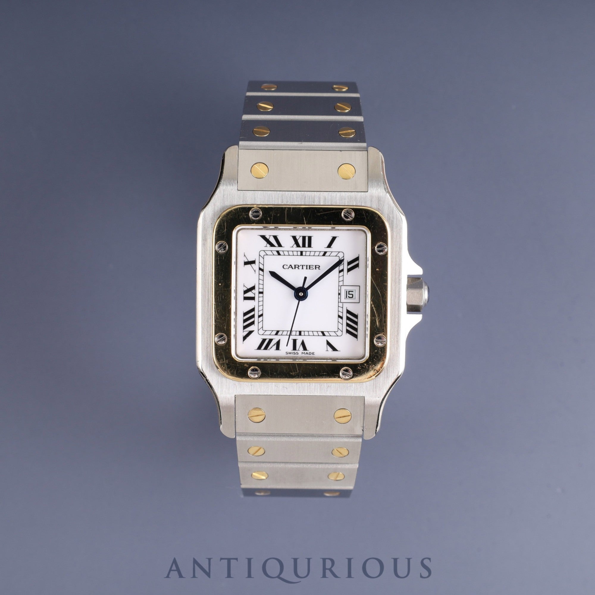 Cartier Santos Galbee LM 2961 Automatic SS/YG SS/YG White Roman dial Complete service (full maintenance) completed at Cartier boutique