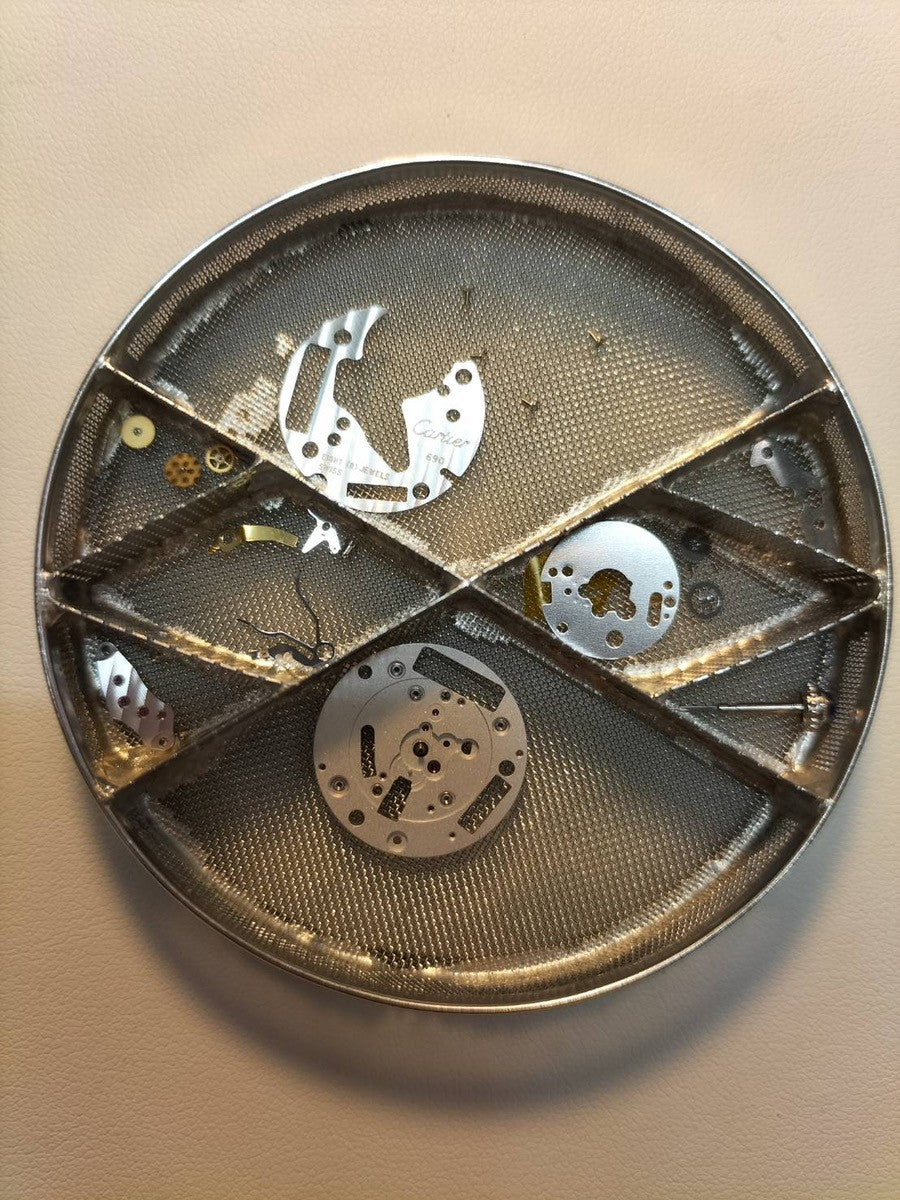 カルティエ タンクソロ LM W5200021 / 3169 クォーツ Cal.690 SS 革 純正Dバックル(SS)パイソン文字盤 オーバーホール済み