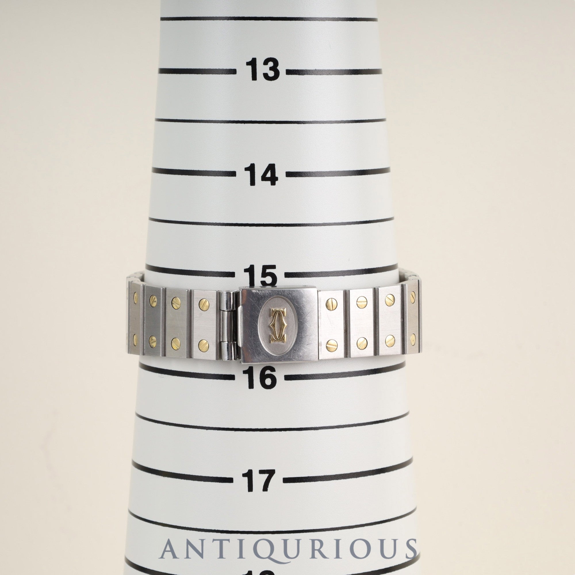 Cartier Santos Galbee LM 2961 Automatic Caliber 2671 Stainless Steel/Yellow Gold with Garnet and Bordeaux Dials, Overhauled