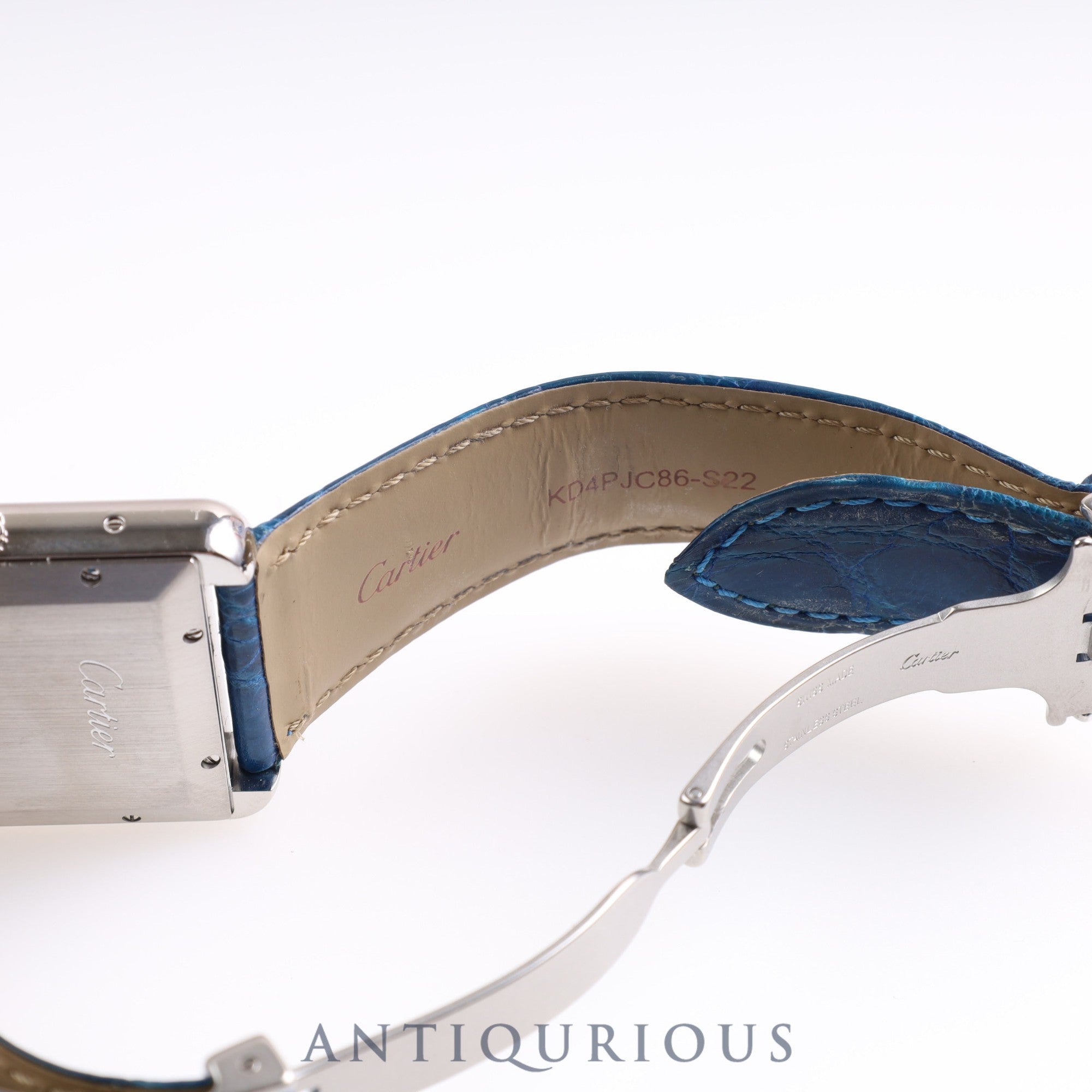 カルティエ タンクソロ XL AT Cal.049 W5200027 SS 革 シルバー文字盤 保証書(2015年) コンプリートサービス済み