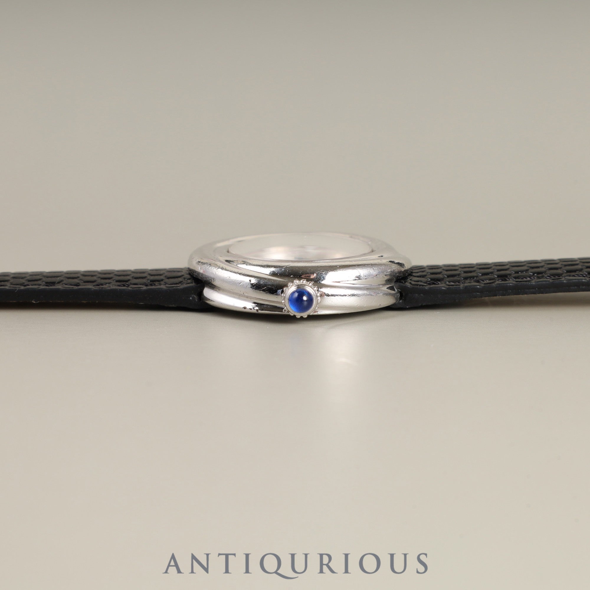 Cartier Must Trinity W1014945 / 2439 Quartz Cal.157 SV925 Leather Genuine Buckle (SS) Silver Roman Dial Overhauled