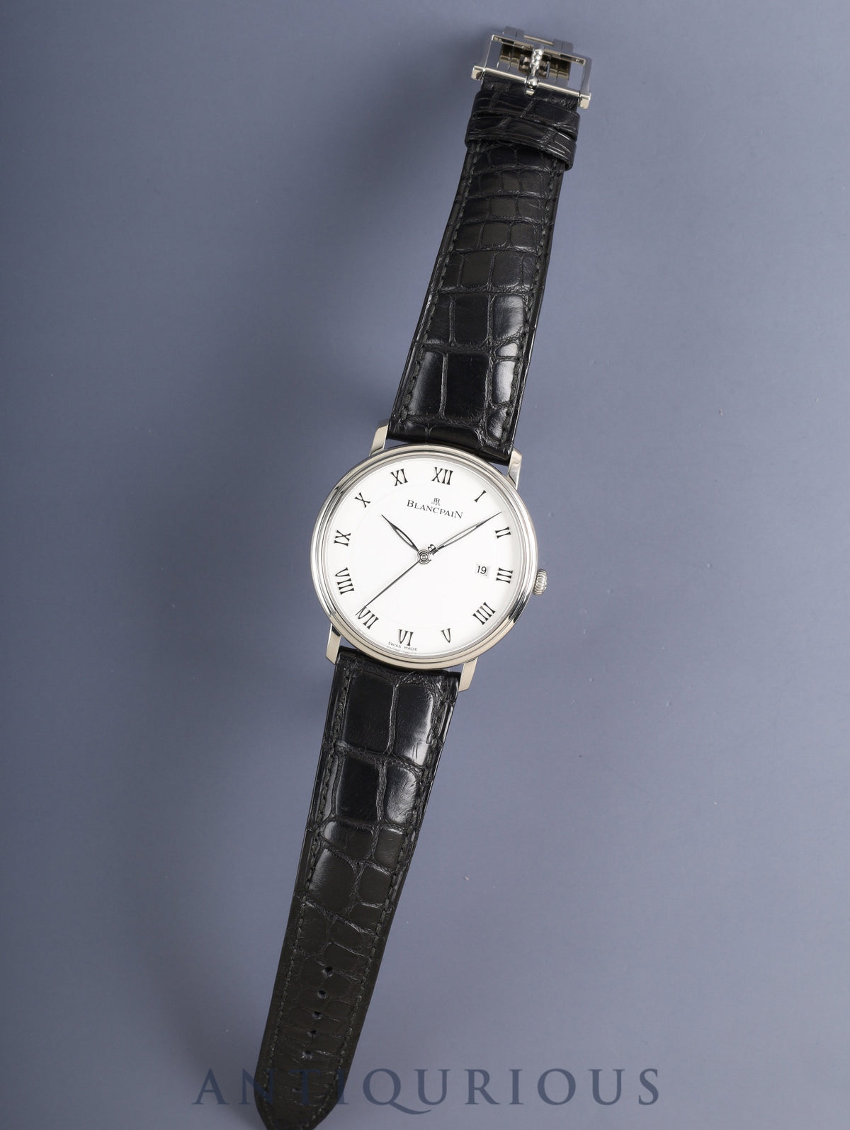 Blancpain Villeret Ultra-Slim 6651-1127-55B Automatic Cal.1151 SS Original leather strap Original buckle (METAL) White dial Box Warranty card (undated) Overhauled