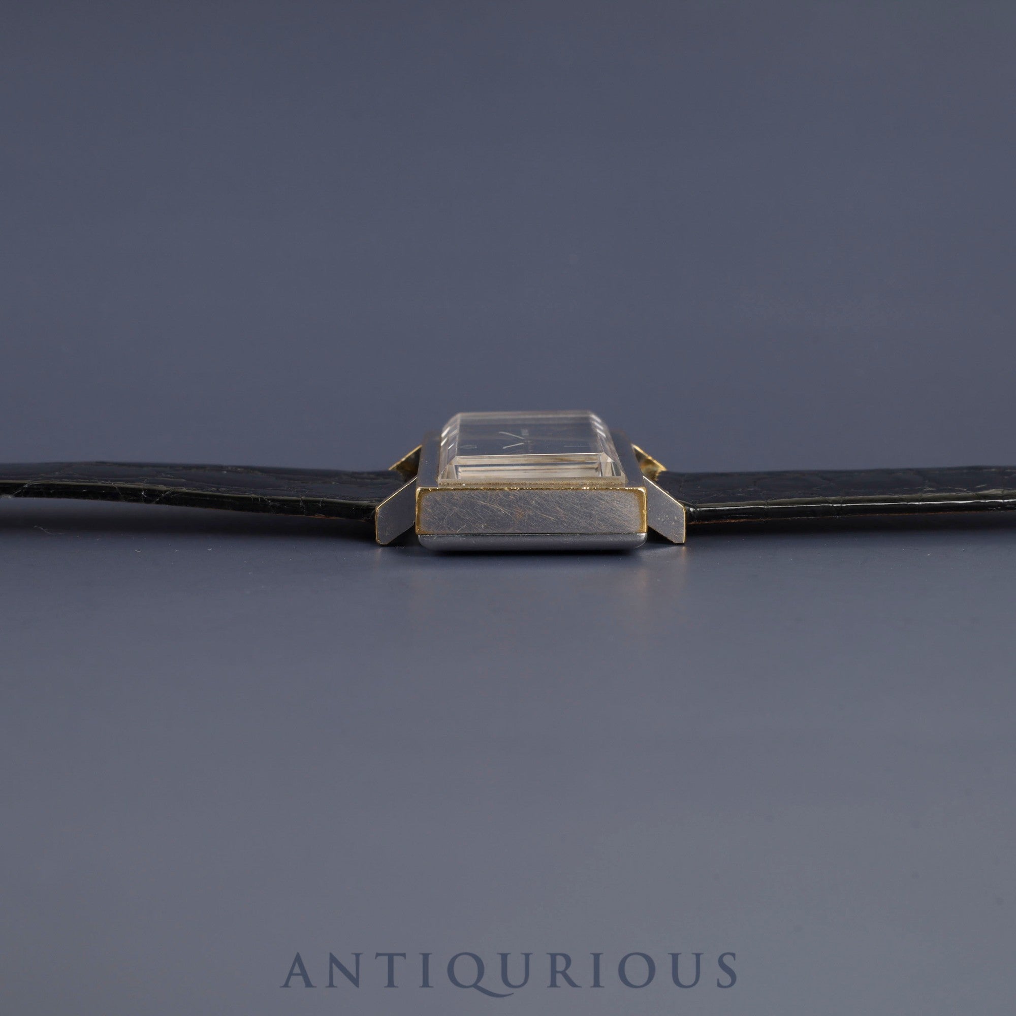 オメガ デ・ヴィル 5110383 手巻き Cal.620 SS 革 純正尾錠(SS) ネイビー文字盤 オーバーホール済み