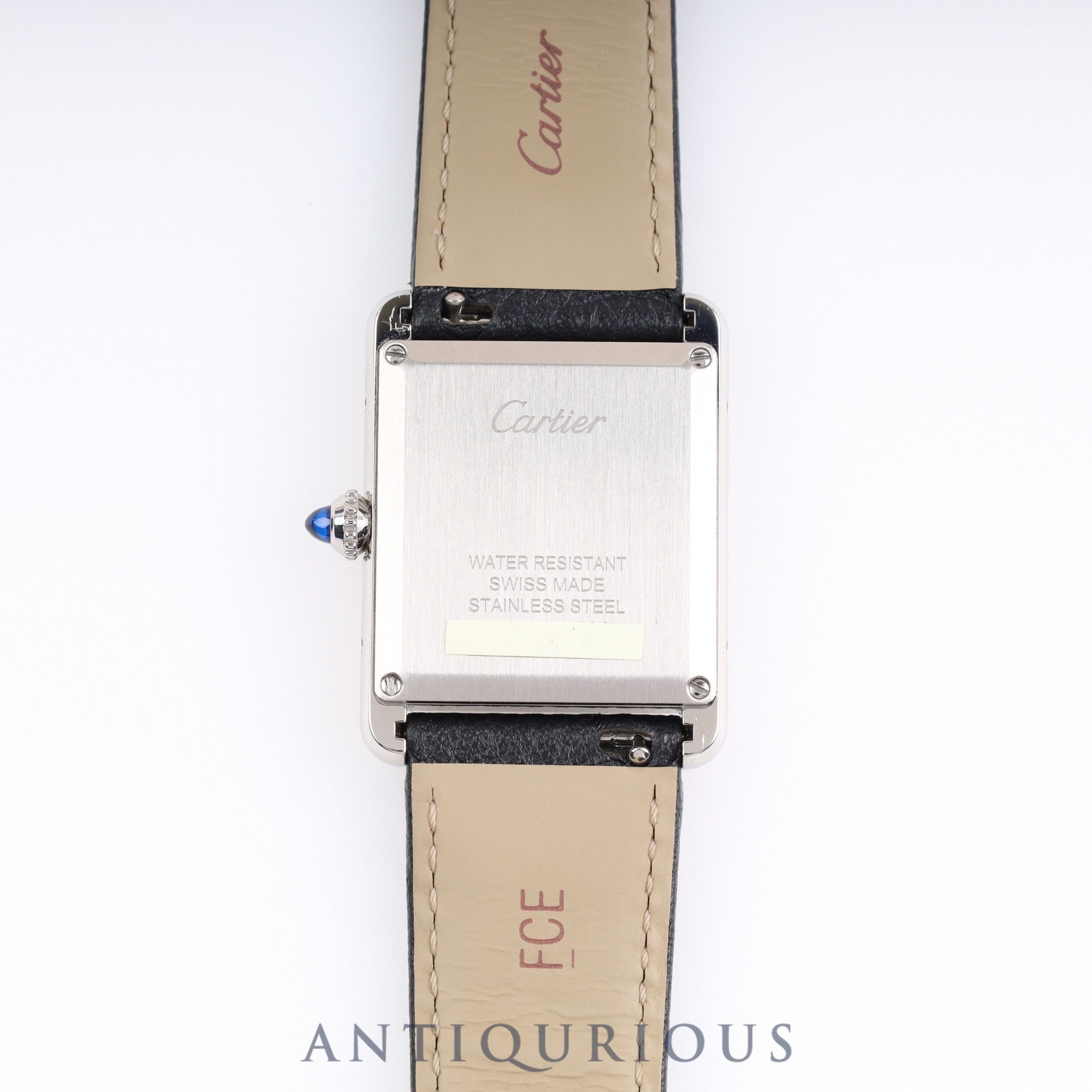 カルティエ タンクマスト LM QZ WSTA0041 / 4323 SS 革 純正ベルト 純正尾錠 シルバー文字盤 箱 保証書(2022年)
