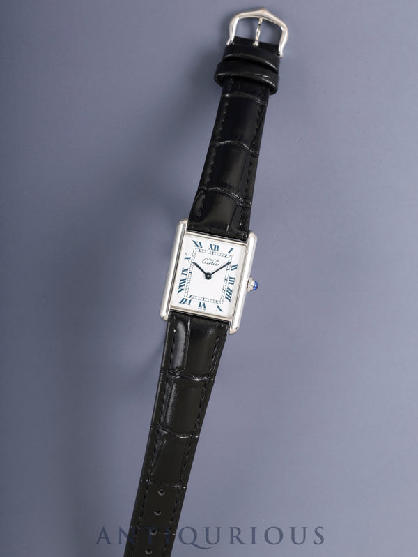 Cartier Must Tank LM 690006 Quartz Cal.690 SV925 Leather Original pin buckle (SS) White Roman numerals dial (SWISS inscription) Overhauled