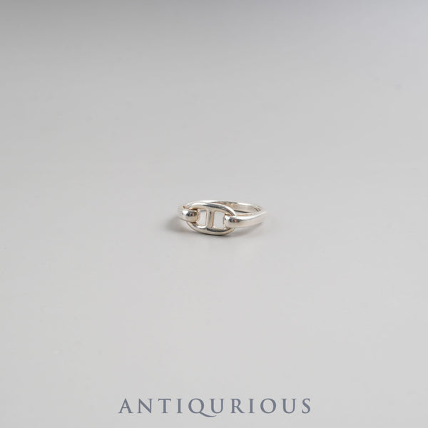Hermes Ring Chaine d'Ancre Vintage SV925 52 Size 13.5