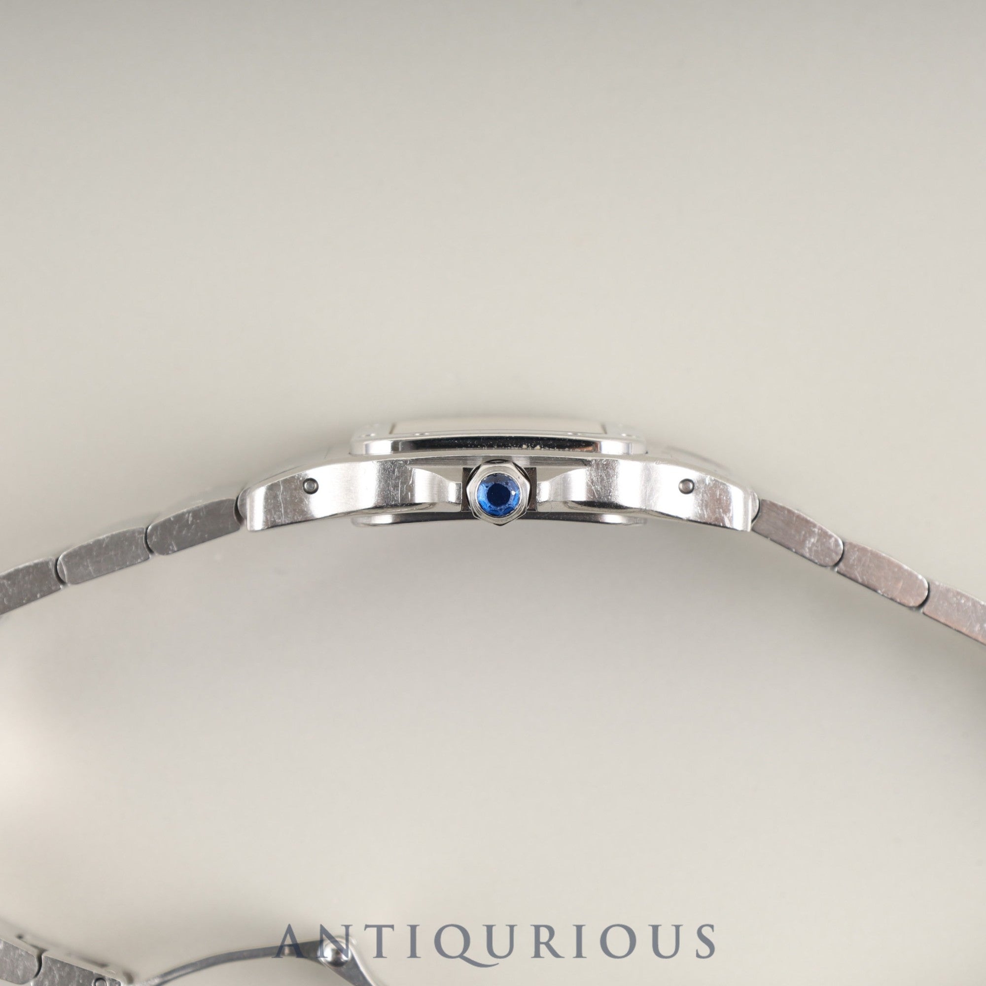 カルティエ サントス ガルベ SM W20056D6/1565 クォーツ Cal.157 SS SS ホワイトローマン文字盤 箱 DVD 冊子 保証書(2009年)オーバーホール済み