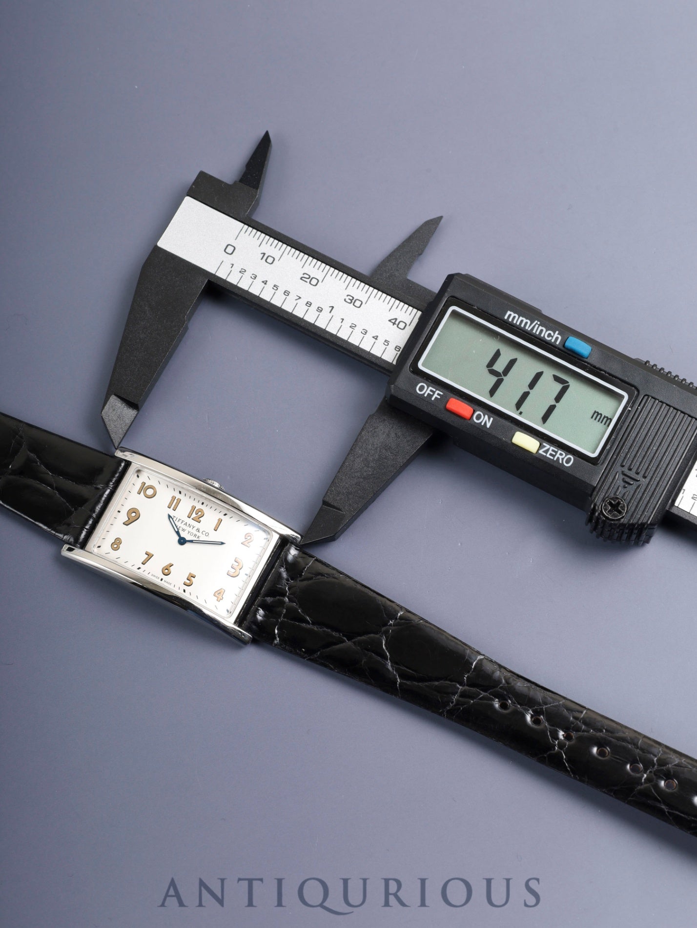 ティファニー イーストウエスト 36668636 クォーツ Cal.- SS 革 純正Dバックル(SS)シルバーアラビア文字盤 オーバーホール済み