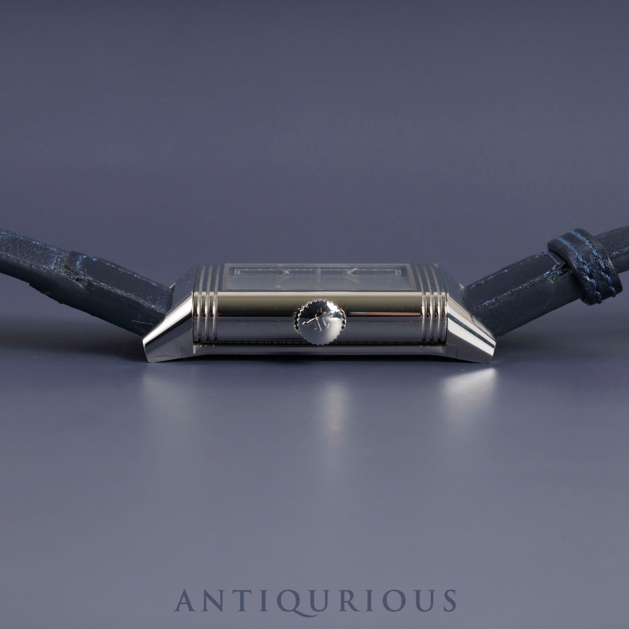 Jaeger-LeCoultre Reverso Tribute Small Second Q397848J / 214.8.62 Manual winding Cal.822/2 SS Genuine leather strap Genuine buckle (SS) Blue dial Box Overhauled