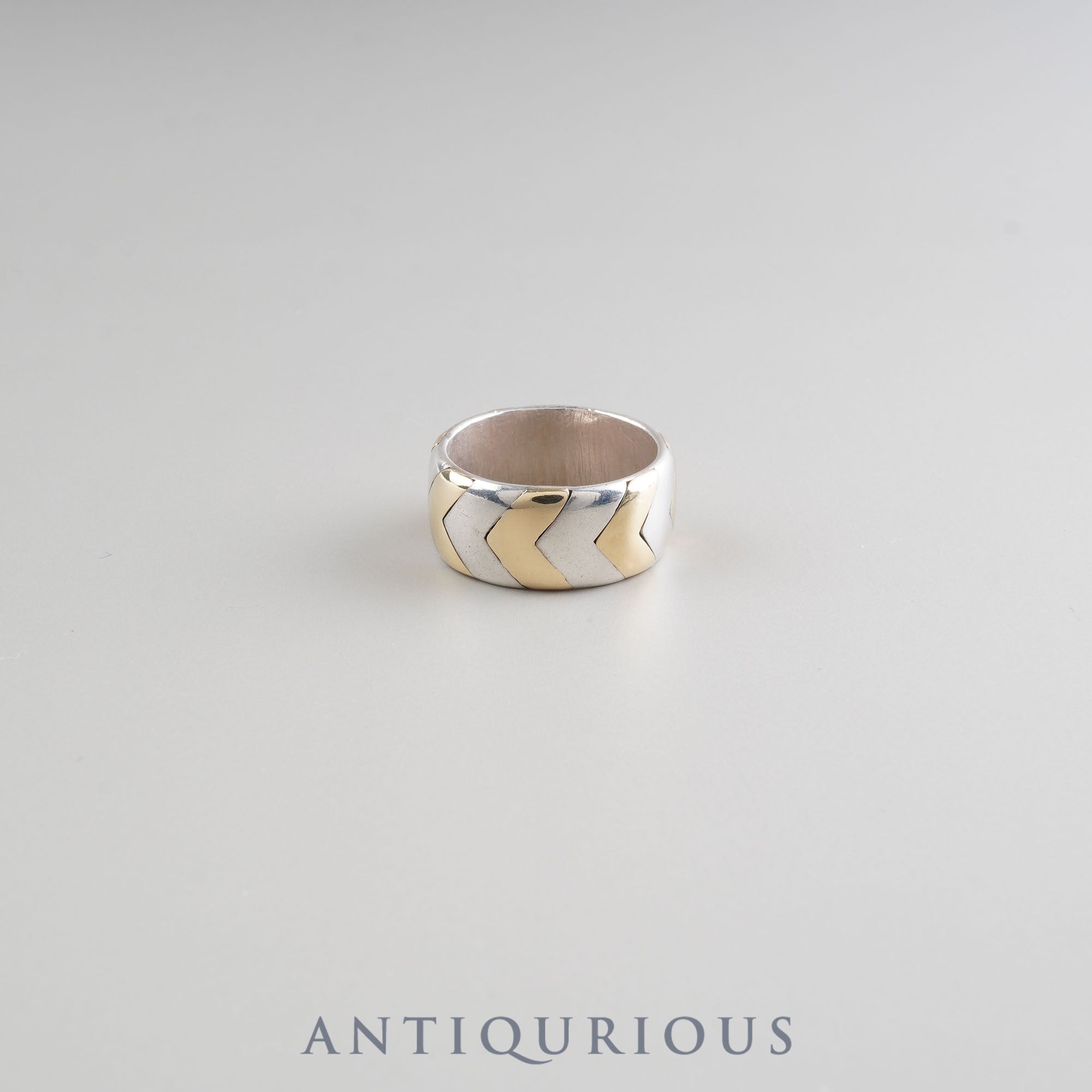 ティファニー リング ヘリンボーン コンビ