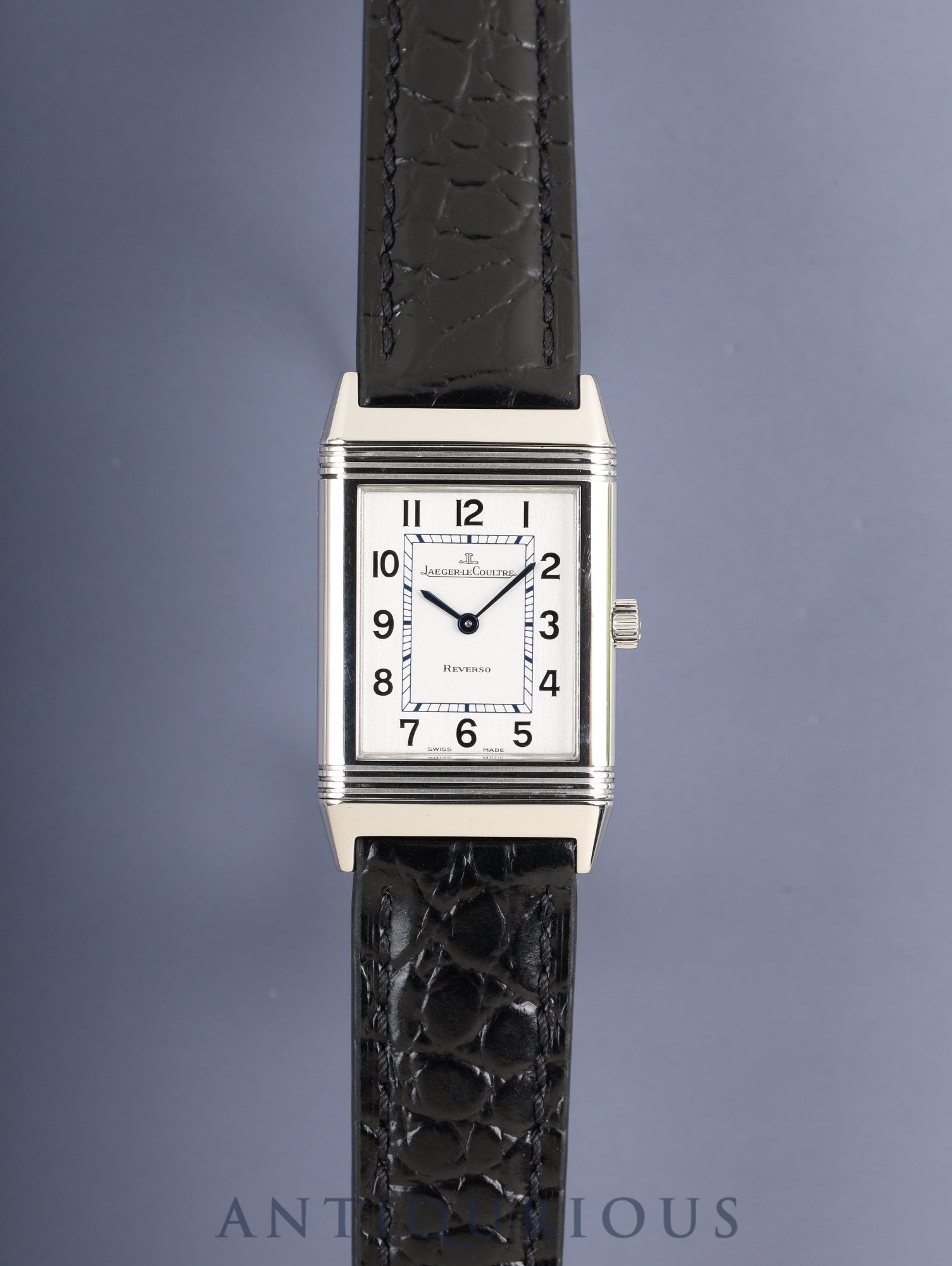 ジャガー・ルクルト レベルソ クラシック 252.8.86 / Q2508410 手巻き Cal.846/1 SS 革 純正バックル(SS) シルバーアラビア文字盤 オーバーホール済み