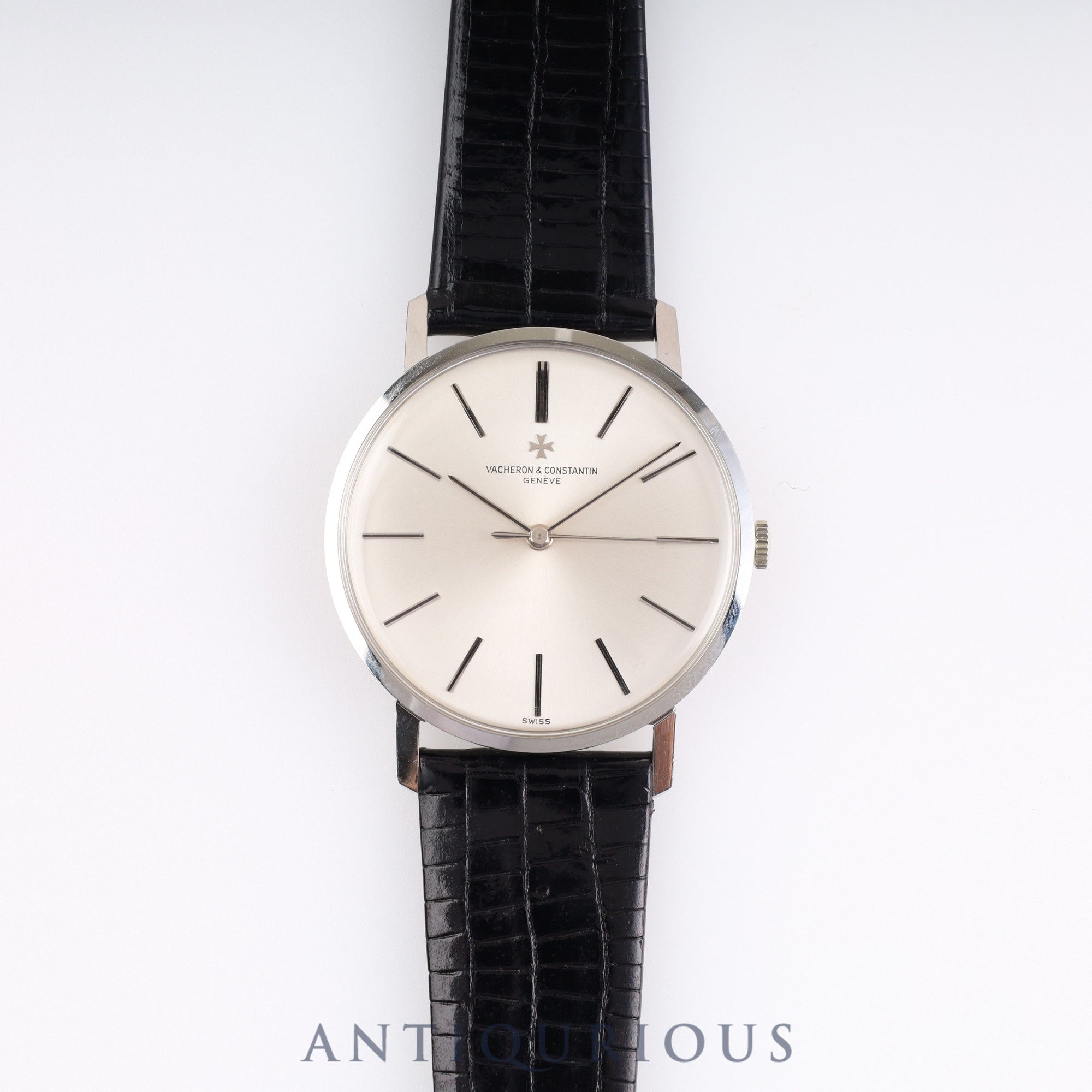 Vacheron Constantin Round 6563 Manual Winding Cal.K1002/2 SS Leather Silver Dial 35.0mm