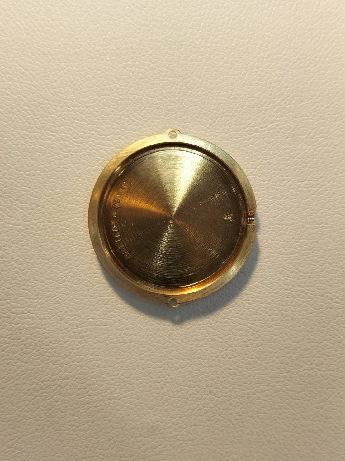 Cartier Must Colisee 590002 Quartz SV925 Leather Genuine Buckle (GP) Ivory Roman Dial Overhauled