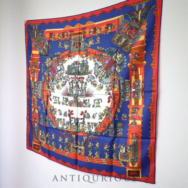 エルメス スカーフ カレ90 天体と太陽 SILK100%