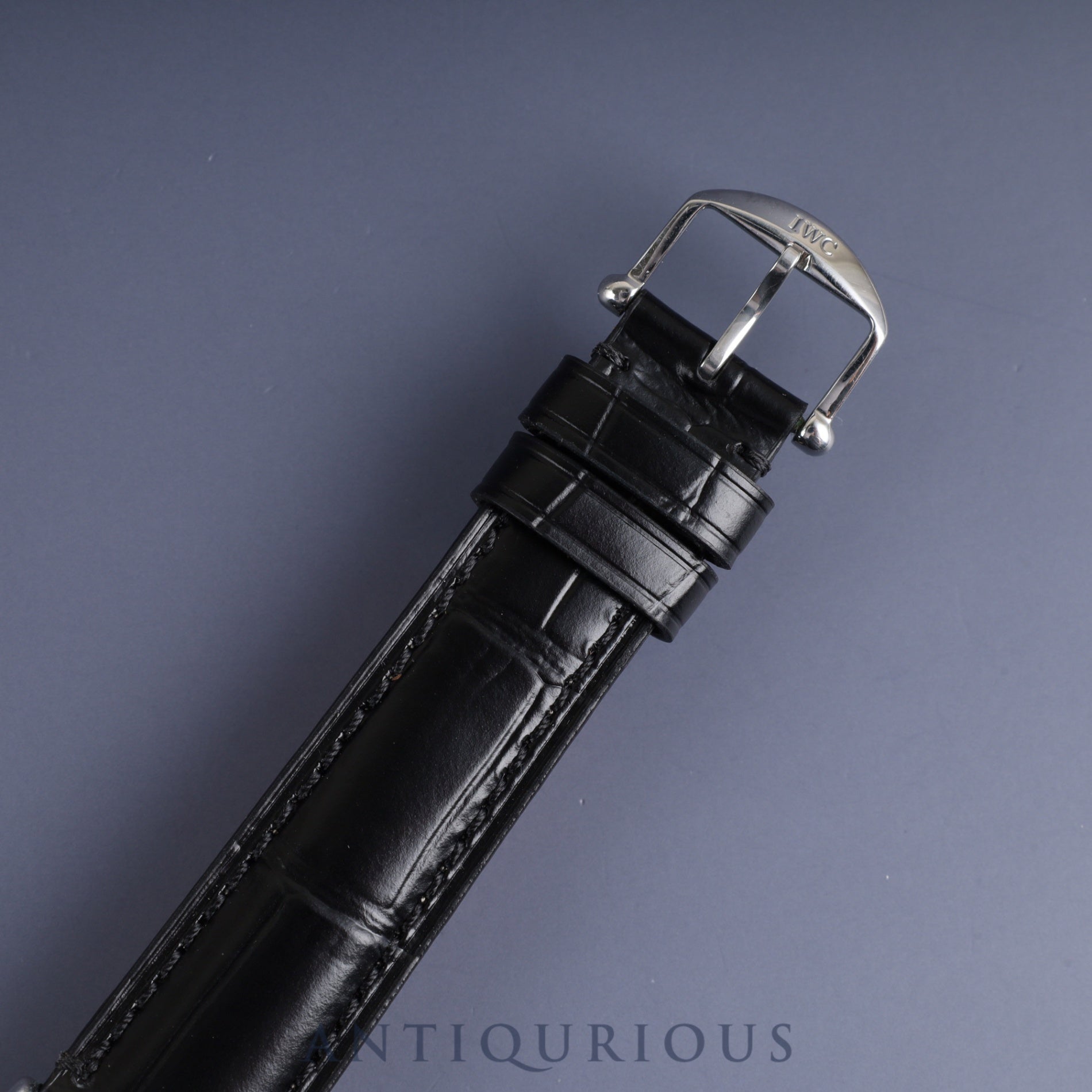 IWC Portofino IW351320 Automatic SS Leather Genuine Buckle (SS) White Dial Warranty (1995) Overhauled IWC