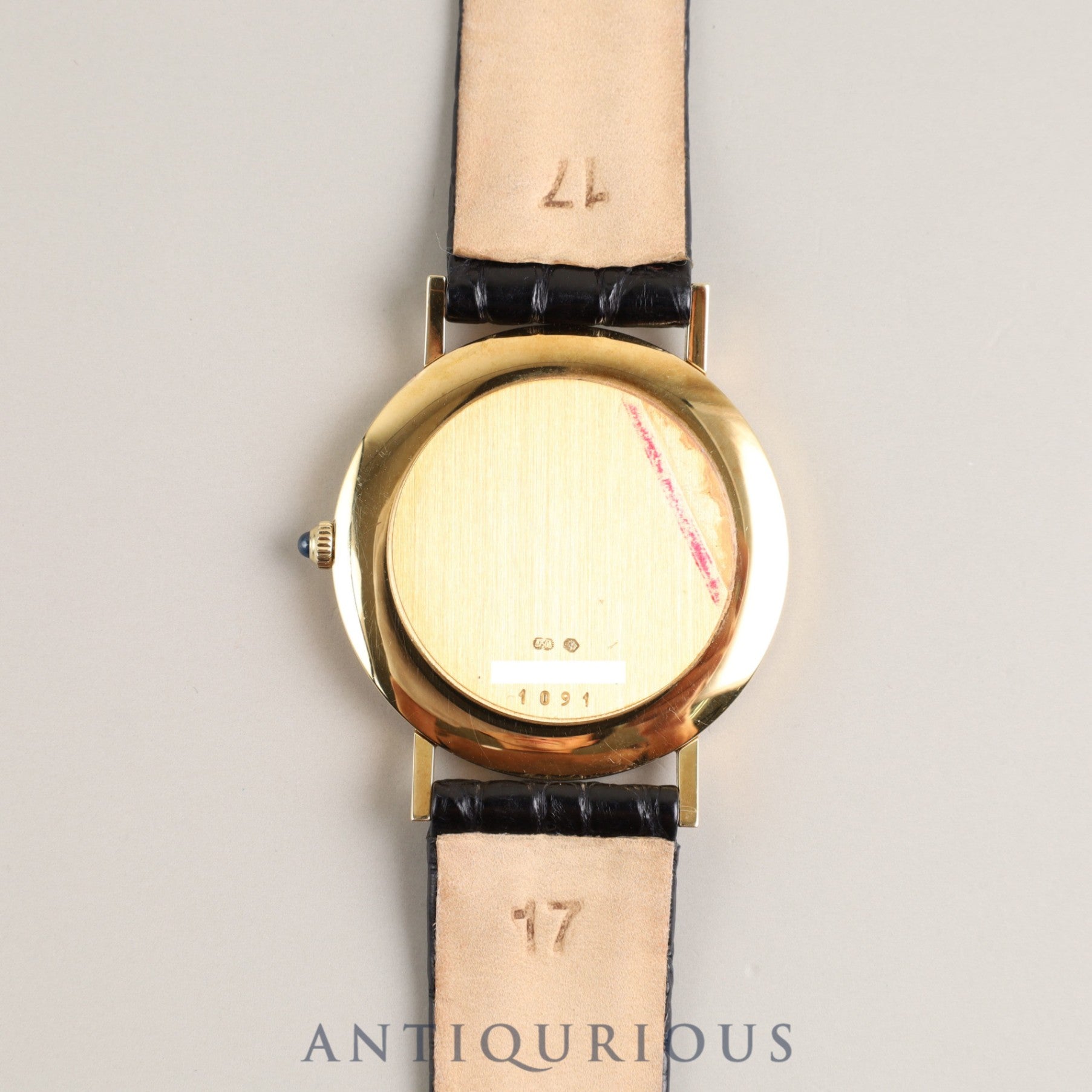 Chopard Classic 1091 Quartz Cal.955 432 YG Genuine leather strap Genuine buckle (GP) White dial Box Overhauled
