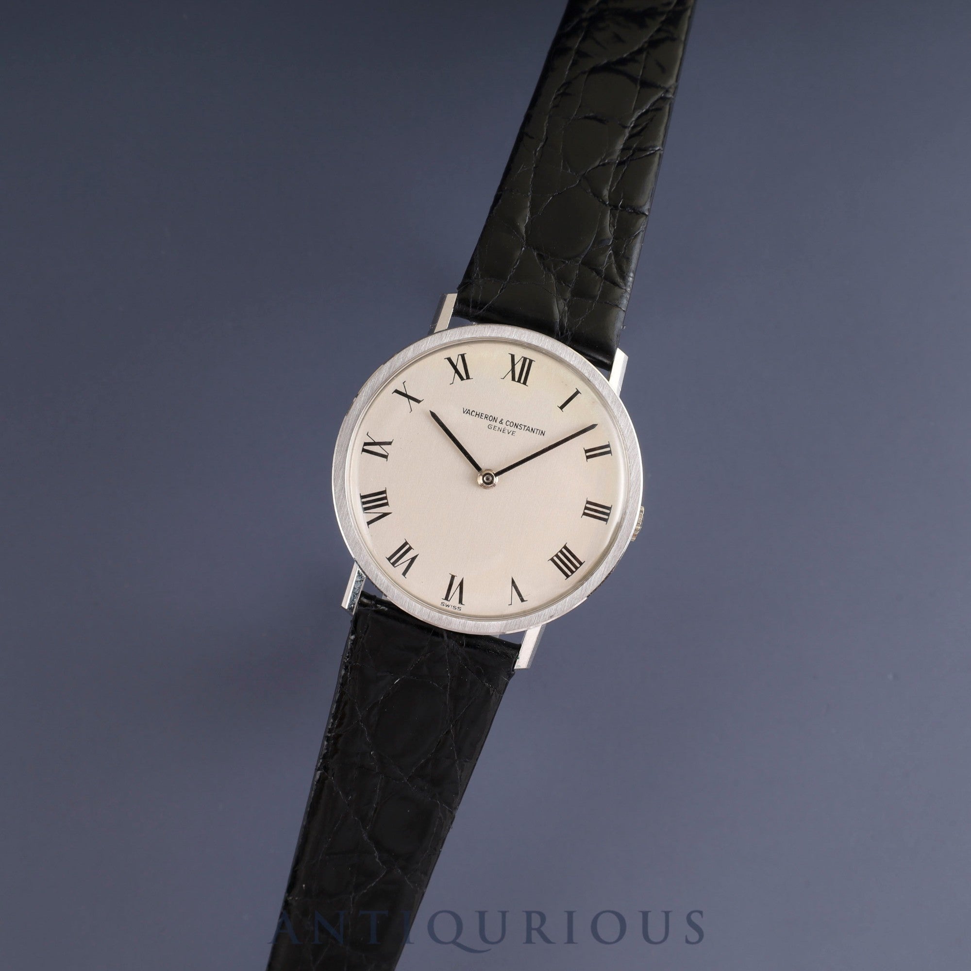 ヴァシュロン・コンスタンタン ラウンド 7811 手巻き Cal.K1014 750 革 純正尾錠(750) シルバーローマン文字盤 オーバーホール済み