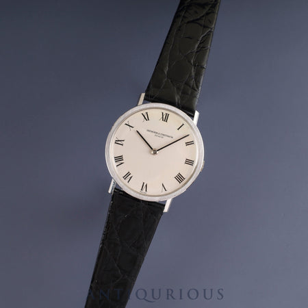 Vacheron Constantin Round 7811 Manual winding Cal.K1014 750 Leather Genuine buckle (750) Silver Roman dial Overhauled