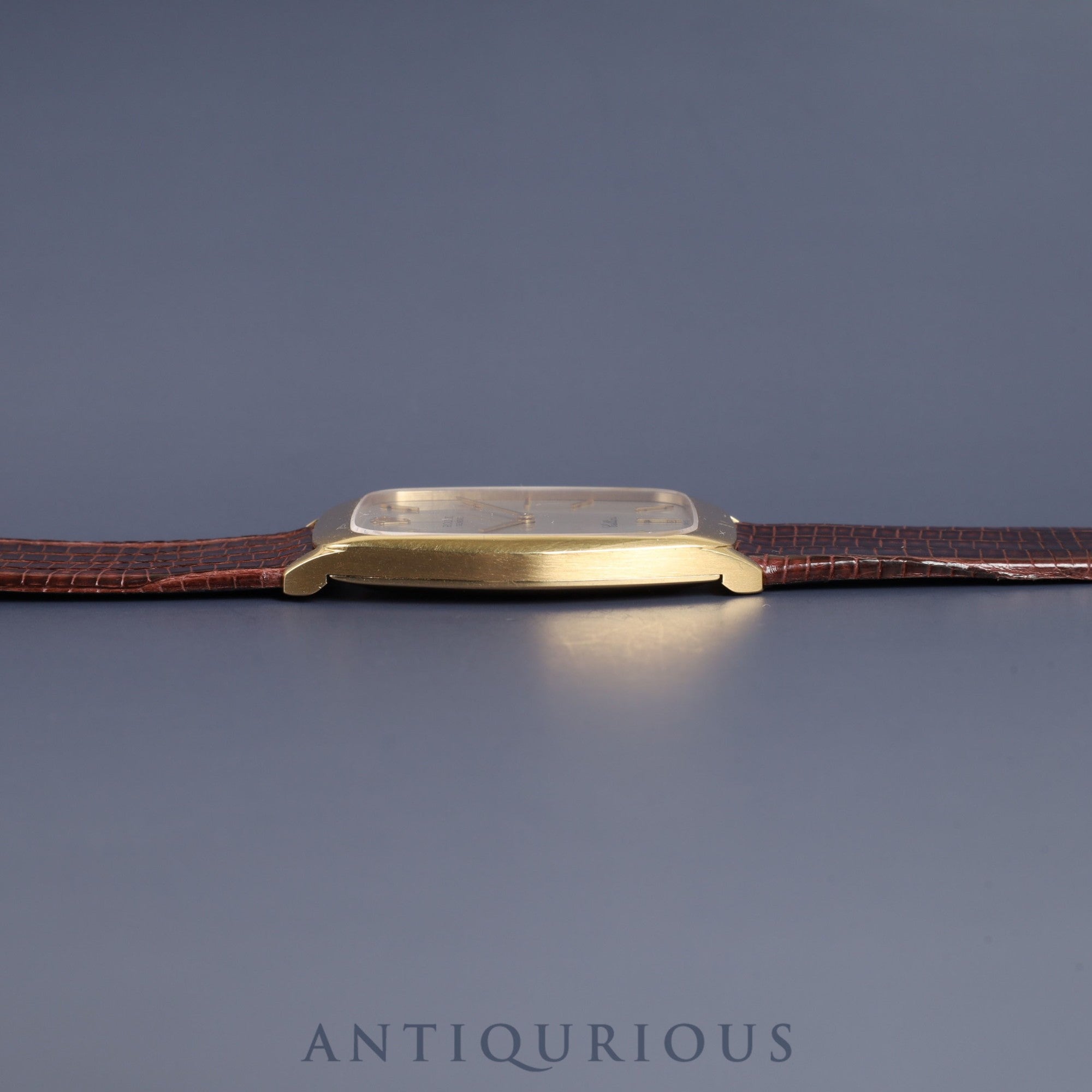 Rolex Cellini 4136 Manual winding Cal.1601 750 Leather Genuine buckle (GP) Silver dial No. 43 (1975) Overhauled