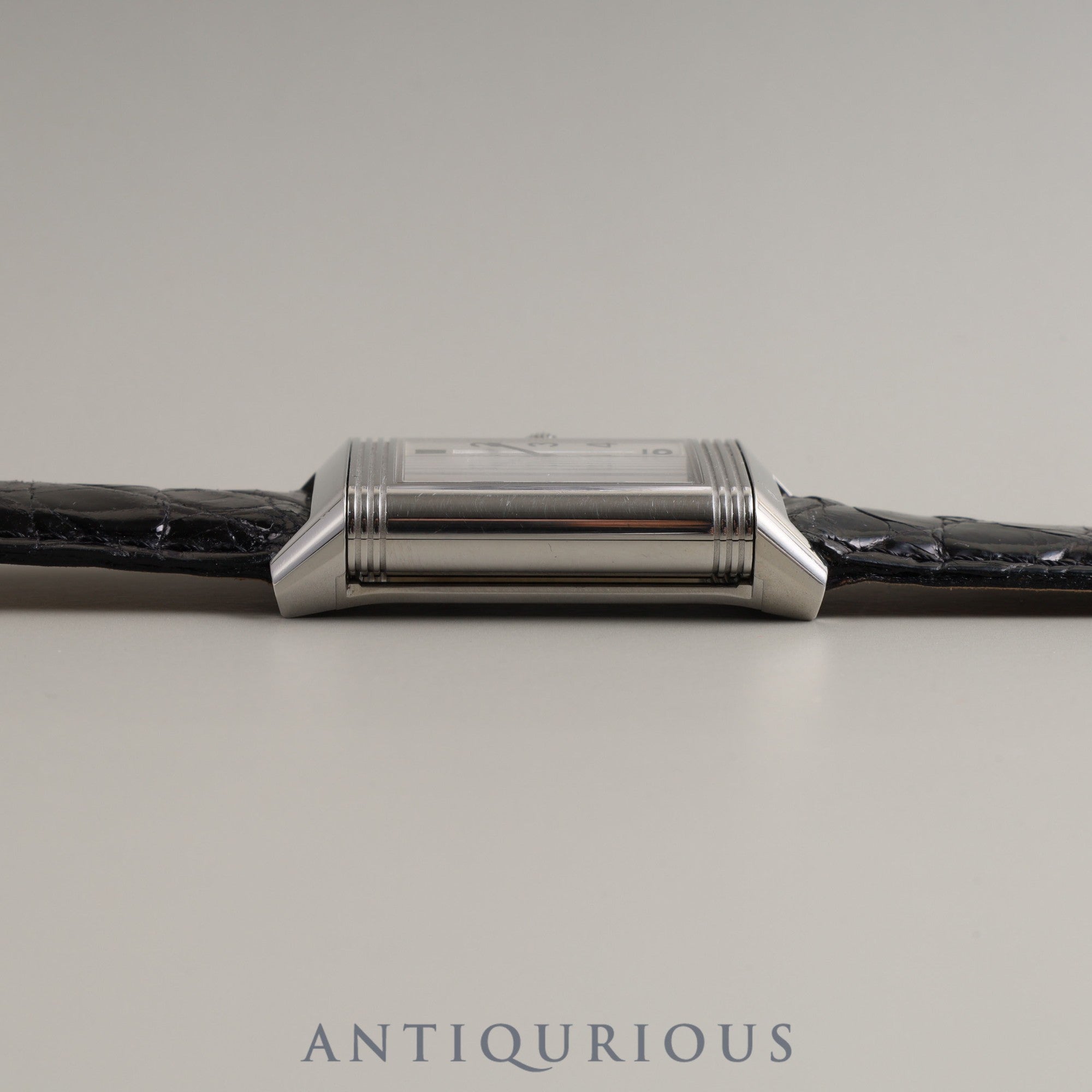 Jaeger-LeCoultre Reverso Classic Medium Q2538120 (212.8.S5) Automatic Cal.965 SS Leather Genuine Buckle (SS) Silver Dial