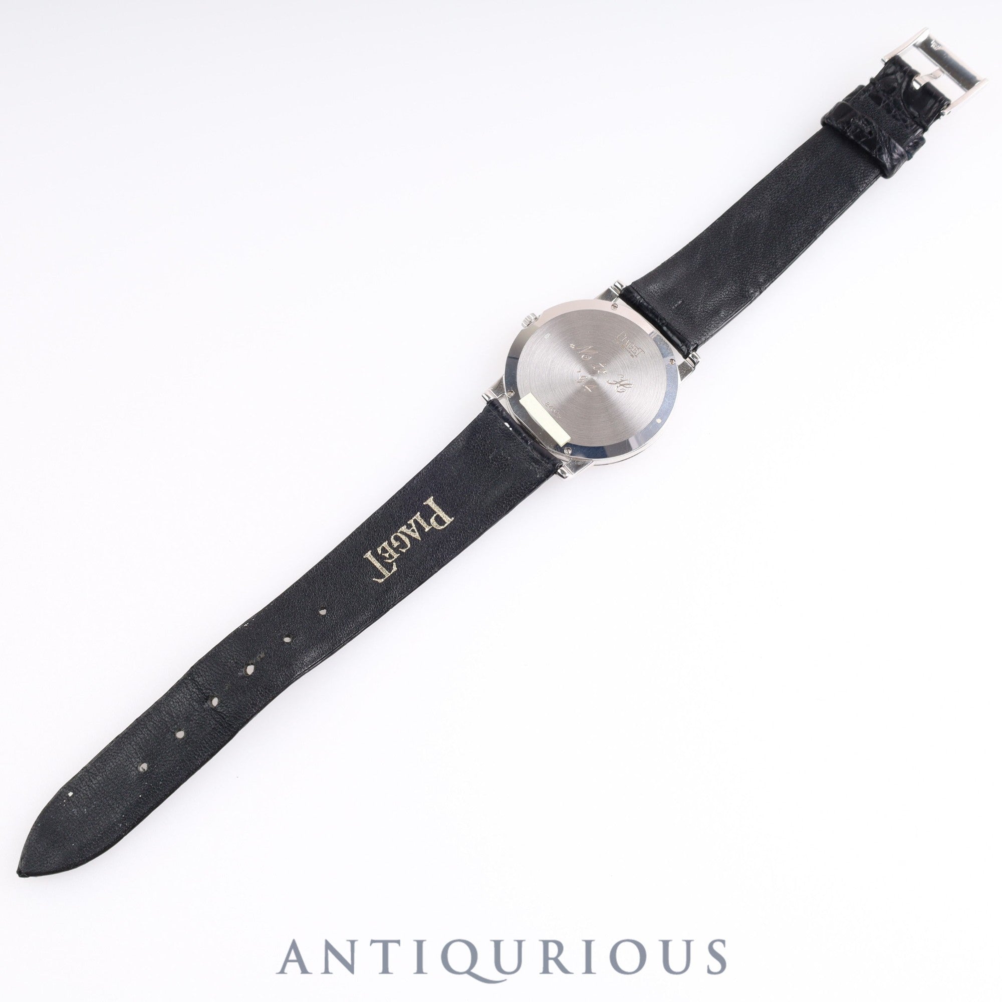 Piaget Dancer 84023 Quartz Cal.-WG Genuine Leather Strap Genuine Buckle (750) Silver Dial 31.2mm Box