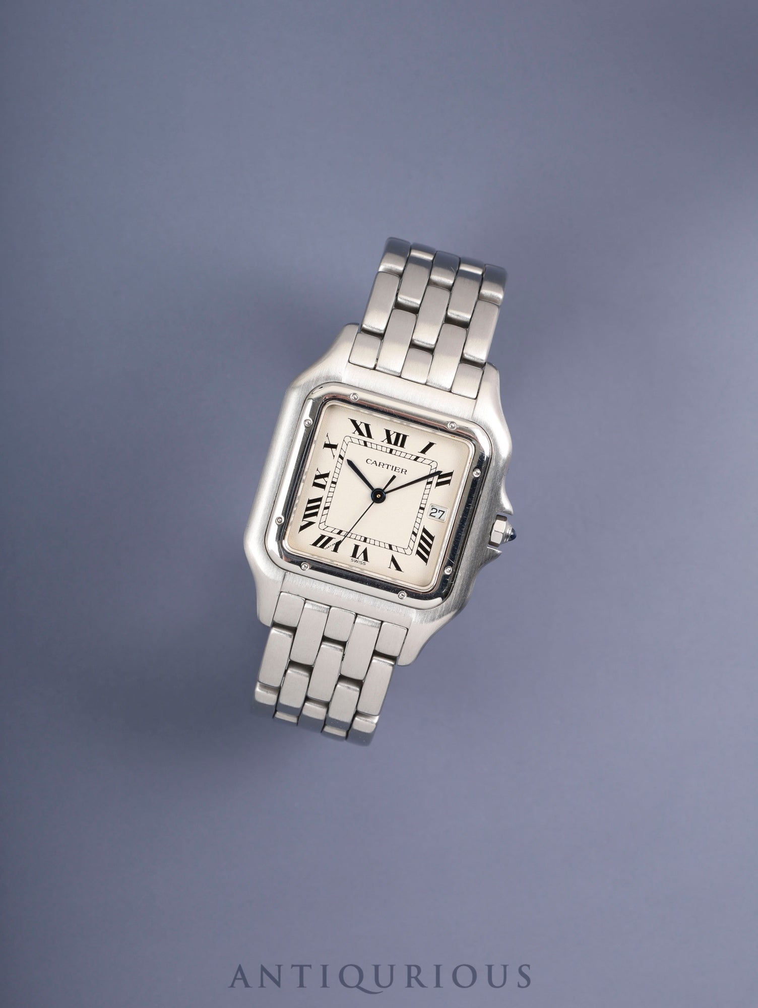 Cartier Panthère LM W25032F5 / 130 000 C Quartz Cal.87.04 Stainless Steel White Roman Dial Overhauled