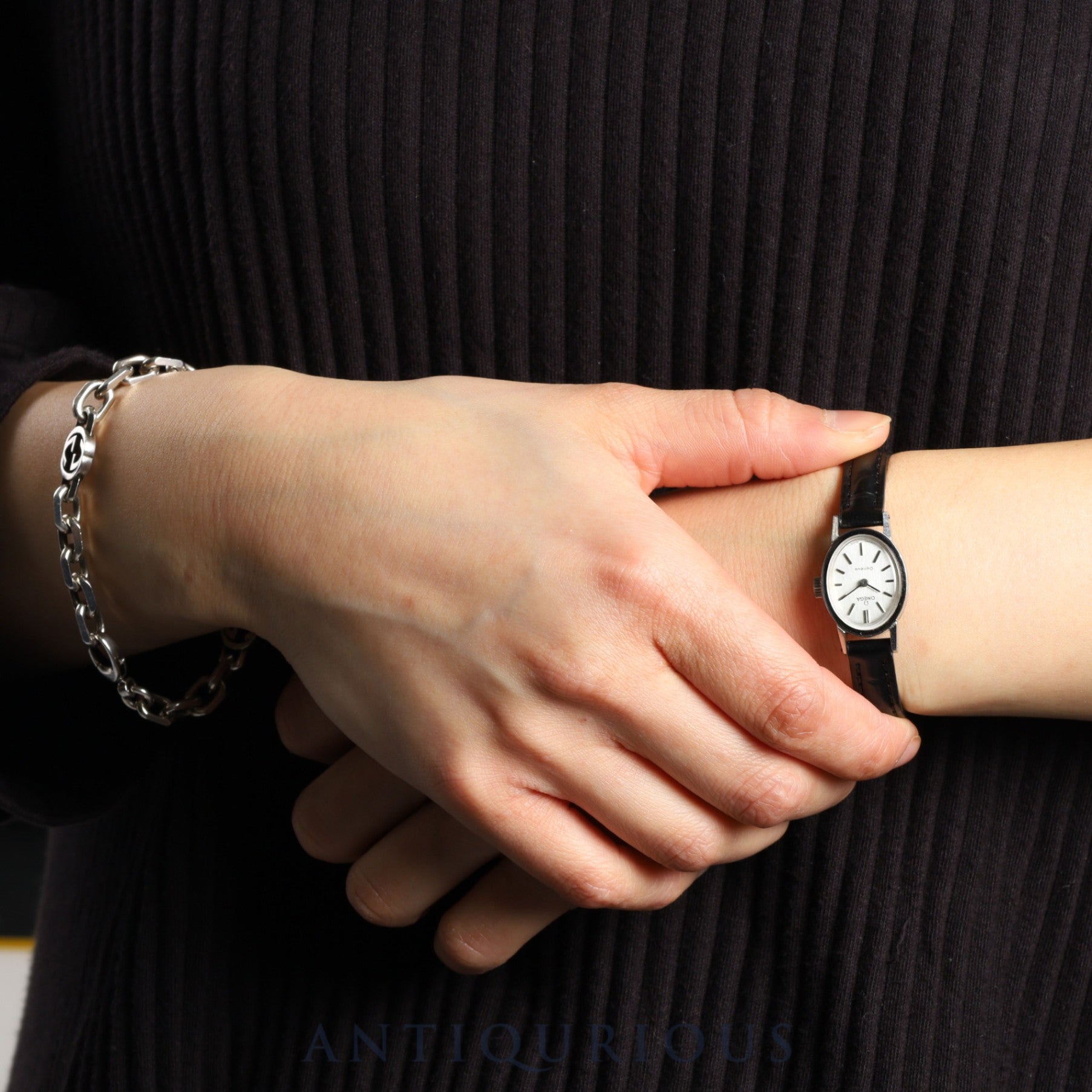 オメガ ジュネーブ 511.0363 手巻き SS 革 社外尾錠(SS)シルバー文字盤 オーバホール済み