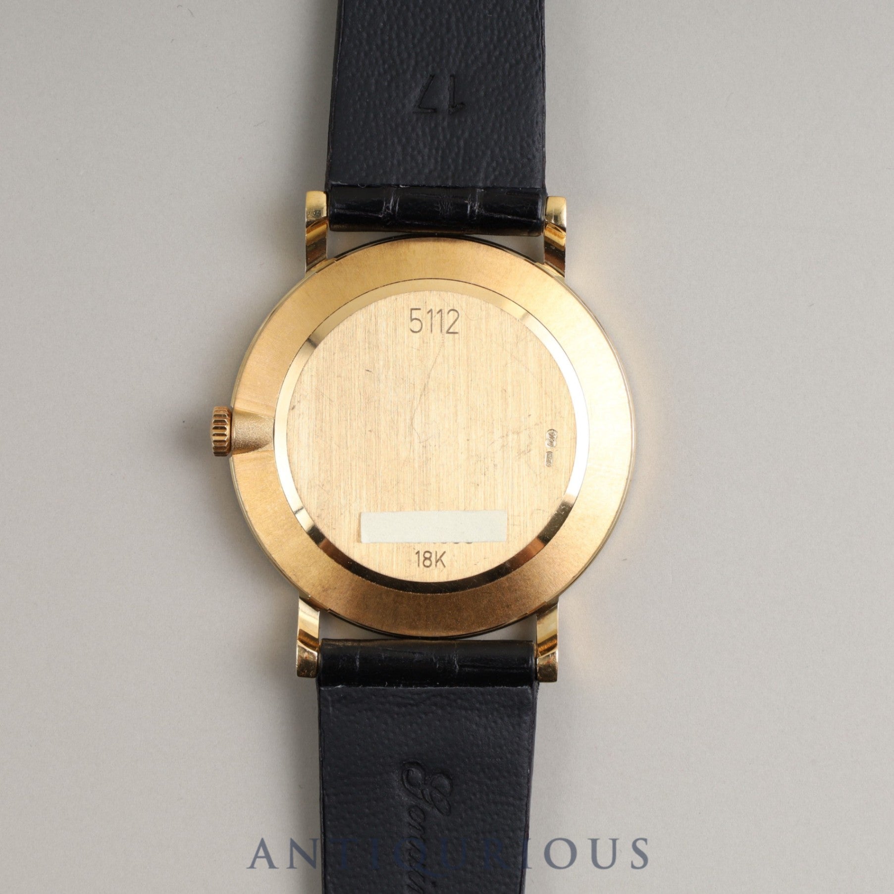 ロレックス チェリーニ 5112 手巻き Cal.1601 18KYG 革 純正尾錠(750)アイボリーローマン コンピューター文字盤 N番 1991年