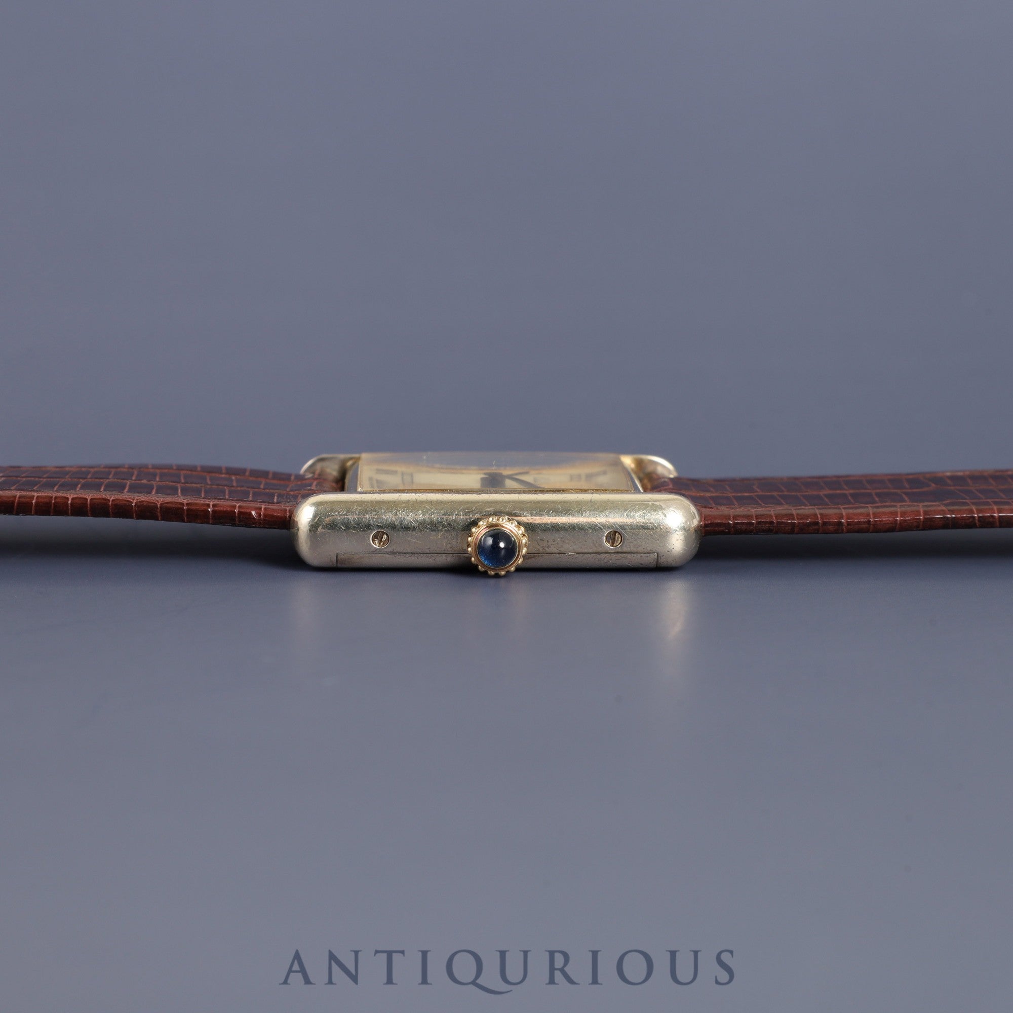 Cartier Must Tank LM 1974213 Manual winding SV925 Leather Genuine buckle (GP) Ivory Roman dial International lifetime warranty (1980) Complete service completed at Cartier boutique