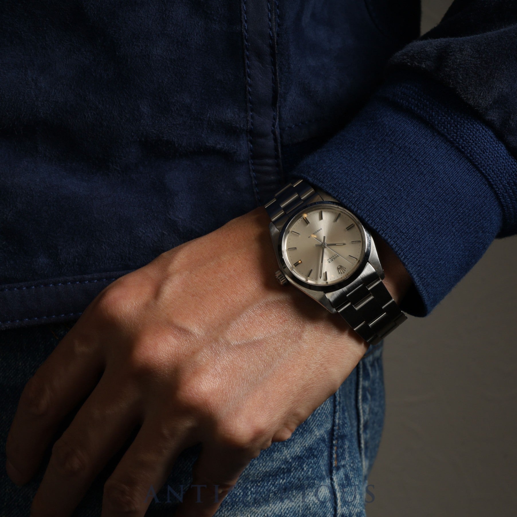 ロレックス オイスター プレシジョン 6426 手巻き Cal.1225 SS SS シルバー文字盤 33番台(1970年) オーバーホール済み