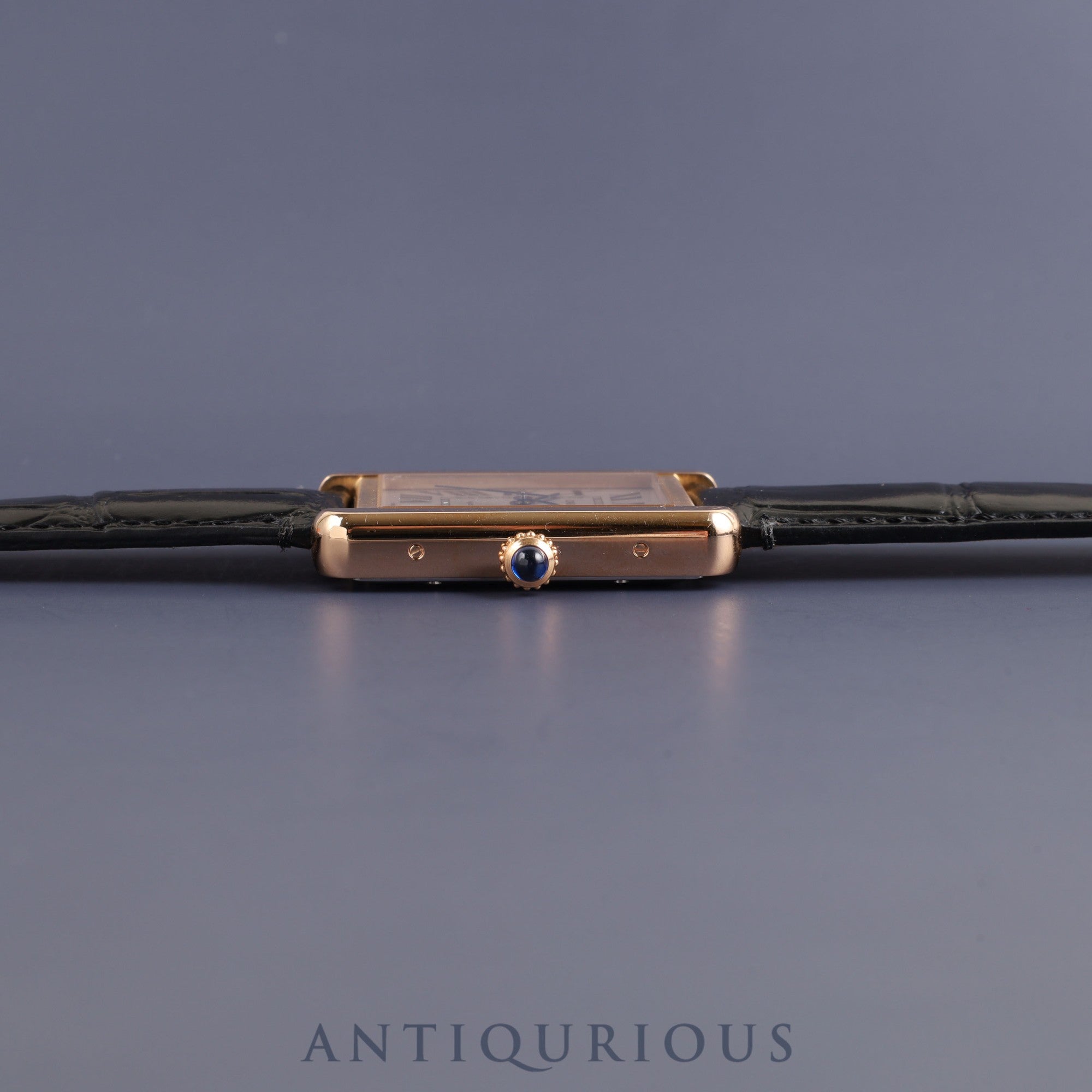 カルティエ タンクソロ XL W5200026 / 3514 自動巻き Cal.049 YG×SS 革 社外尾錠(GP)ホワイトローマン文字盤 箱 保証書(2013年)オーバーホール済み カルティエブティックにてコンプリートサービス済み