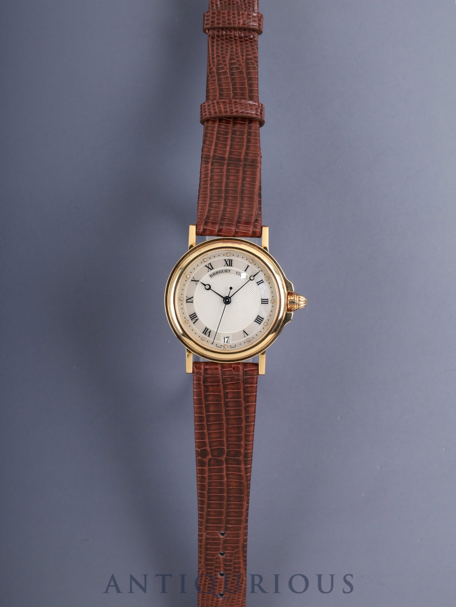 ブレゲ マリーン 4400BA / 52 /174 自動巻き Cal.889/1 750YG 革 純正バックル(750YG)マザーオブパール文字盤 箱 タグ オーバーホール済み