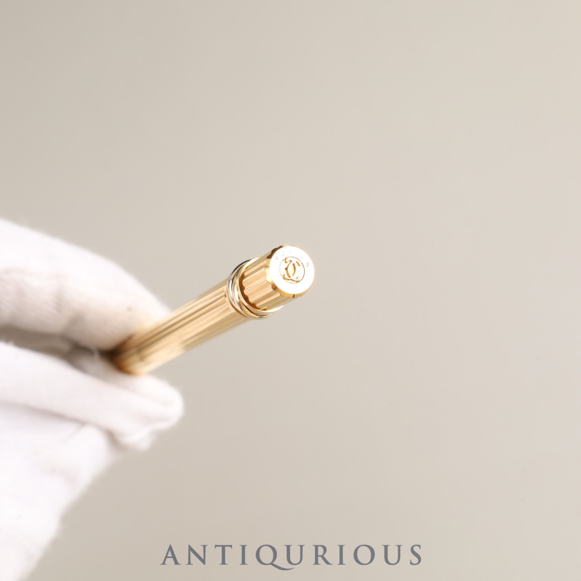 カルティエ トリニティ ボールペン GP×RED ツイスト式 青インク ※カルティエにて新品リフィル交換済み