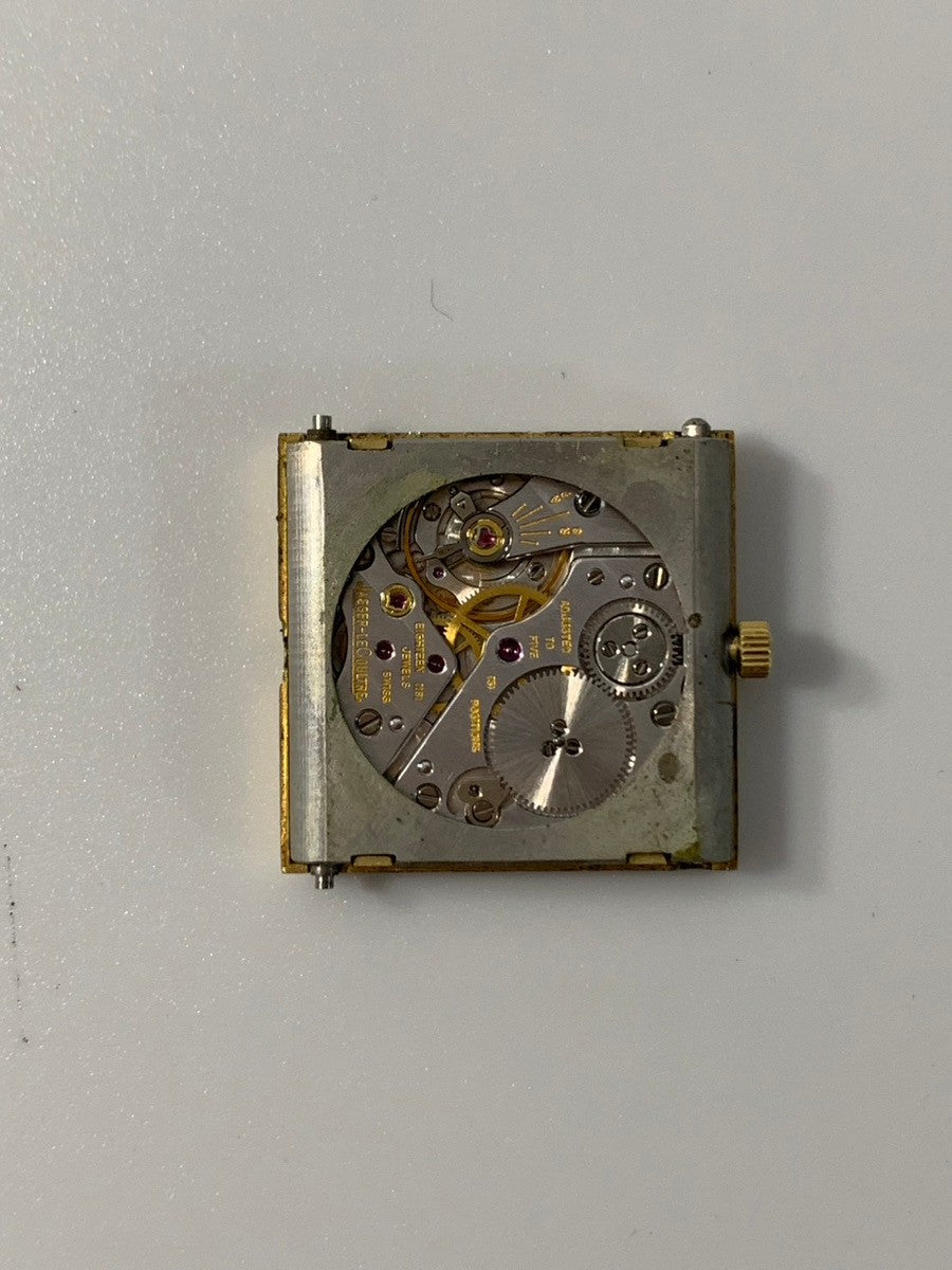 ジャガー・ルクルト レベルソⅡ 1410031 手巻き Cal.- 750 革 純正尾錠(GP) シルバーアラビア文字盤 1980年代製 オーバーホール済み