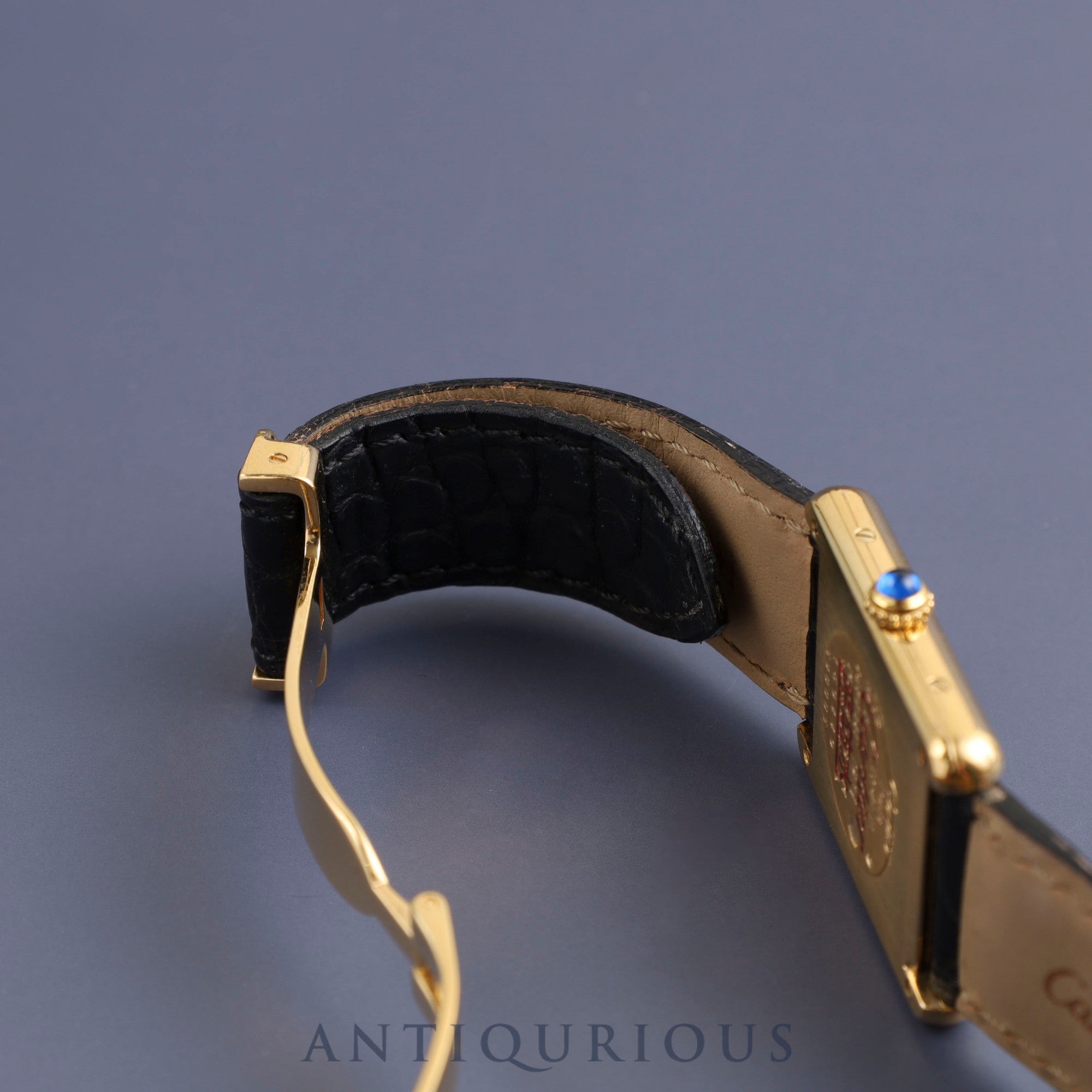 Cartier Must Tank LM 590005 Quartz Cal.069 SV925 Genuine leather strap Genuine D buckle Opalan dial Overhauled