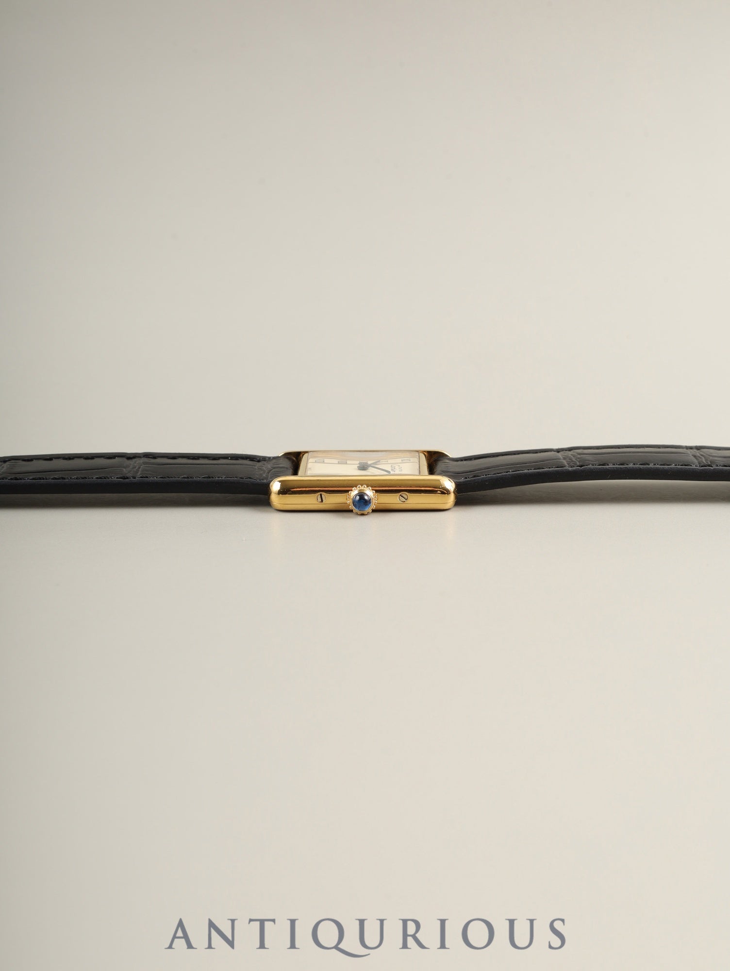 カルティエ マストタンク SM W1006354 / 5057001 クォーツ Cal.057 SV925 革 純正ピンバックル(GP)ストレートローマン文字盤(SWISS表記) オーバーホール済み