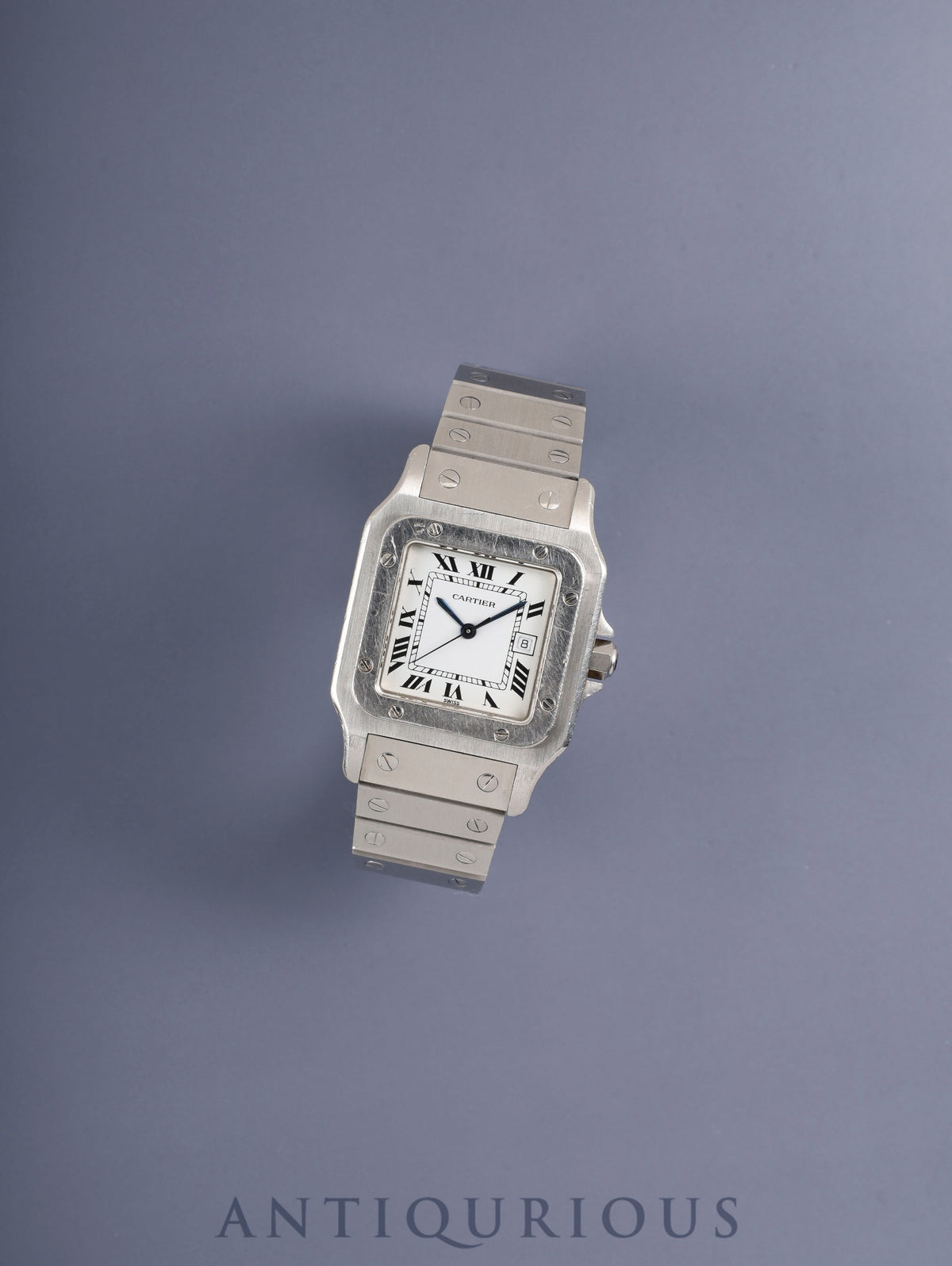 Cartier Santos Carrée LM 2960 Automatic Cal. ETA2671 SS SS White Roman Dial (SWISS marking) Overhauled