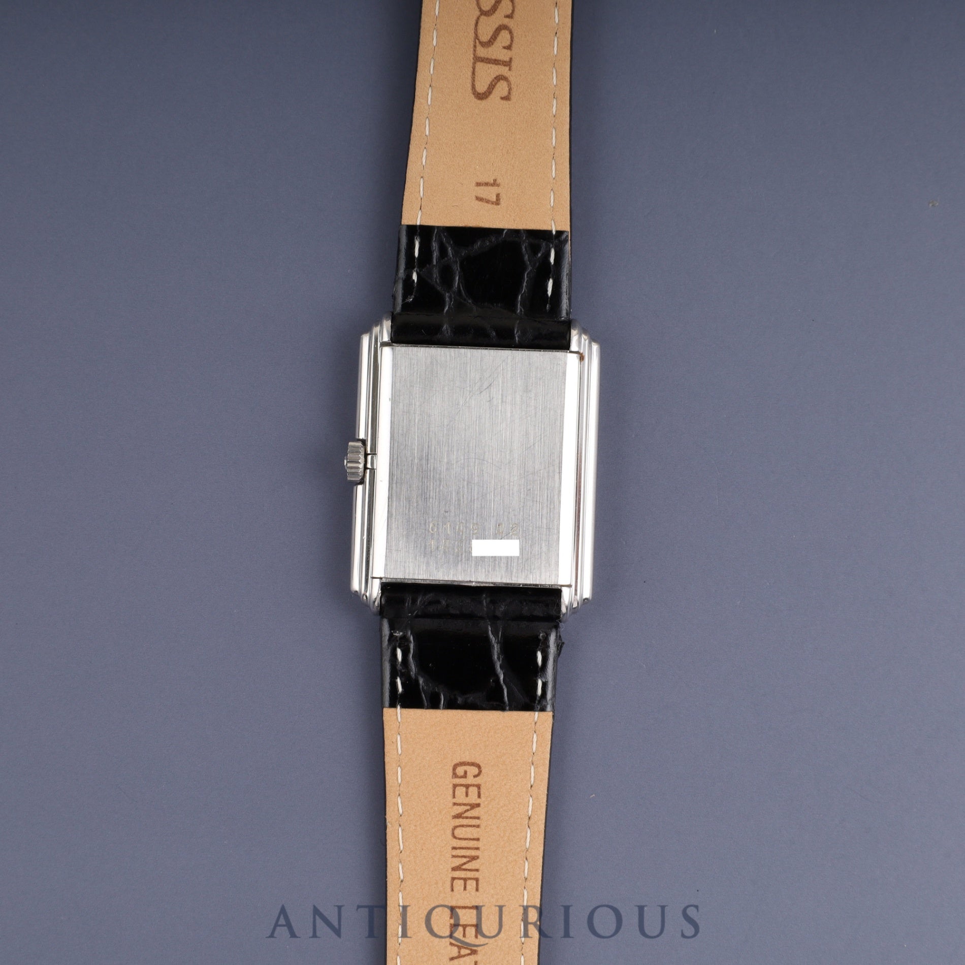 Jaeger-LeCoultre Rectangular 6149 42 Manual Winding Caliber 846 Leather Genuine Buckle (SS) White Roman Dial Booklet Case Warranty (1977) Overhauled