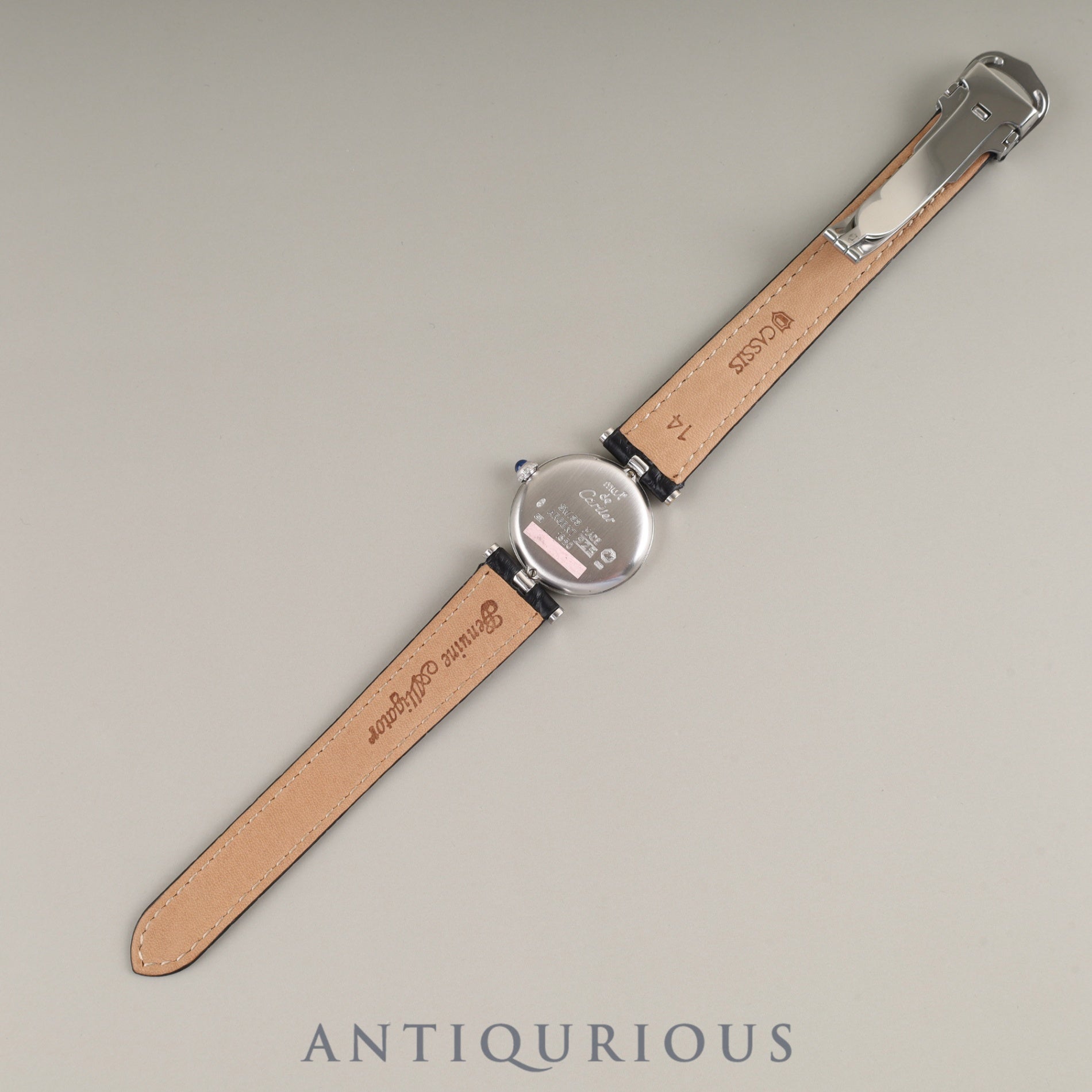 Cartier Must Vendome VLC SM W1007165 / 1850 Quartz Cal.90 SV925 Leather Genuine D-buckle (SS) Opalan dial Overhauled