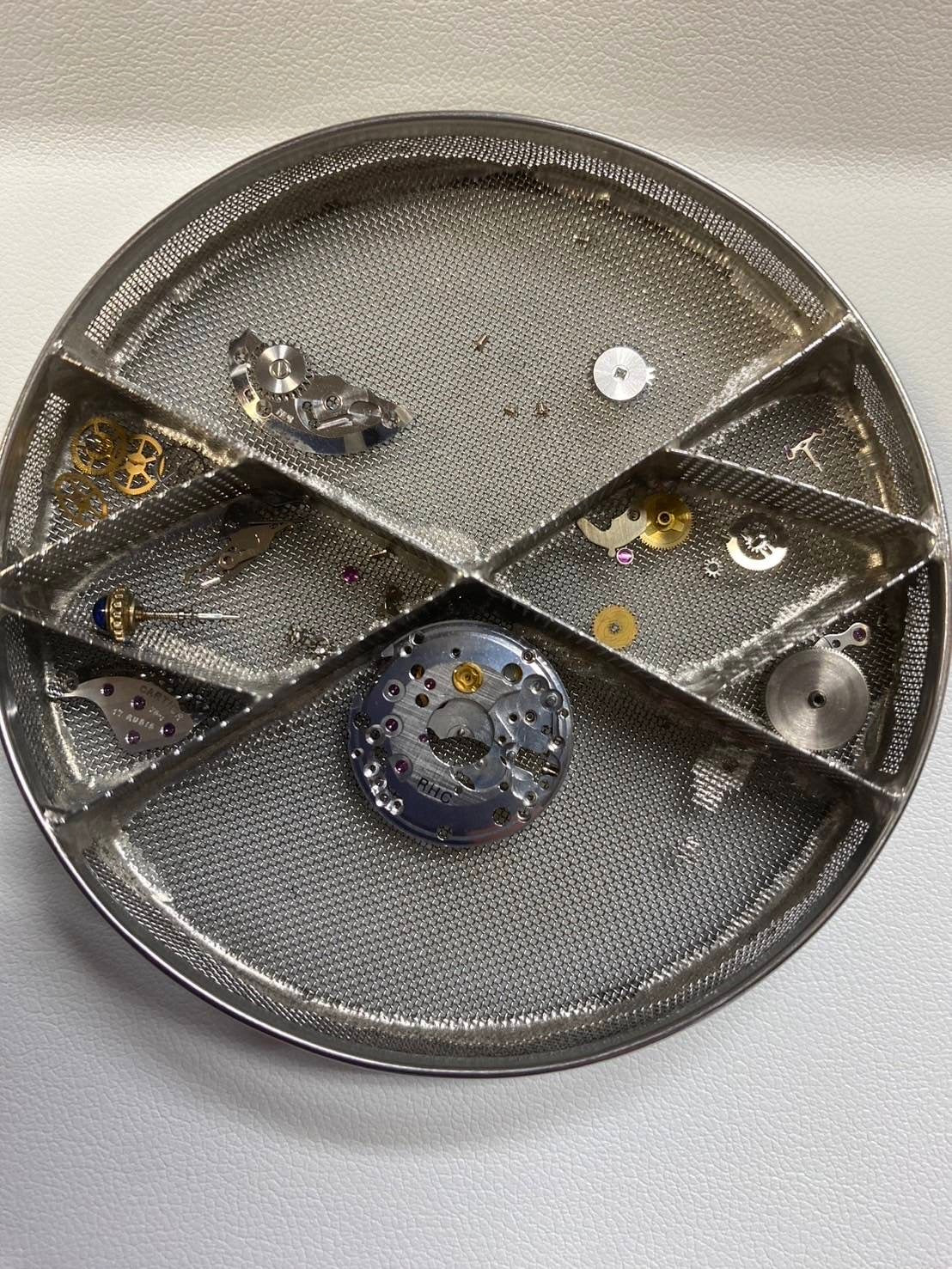 カルティエ マストタンク LM 手巻き Cal.78-1 925 革 純正尾錠(GP)ボルドー文字盤 箱 オーバーホール済み