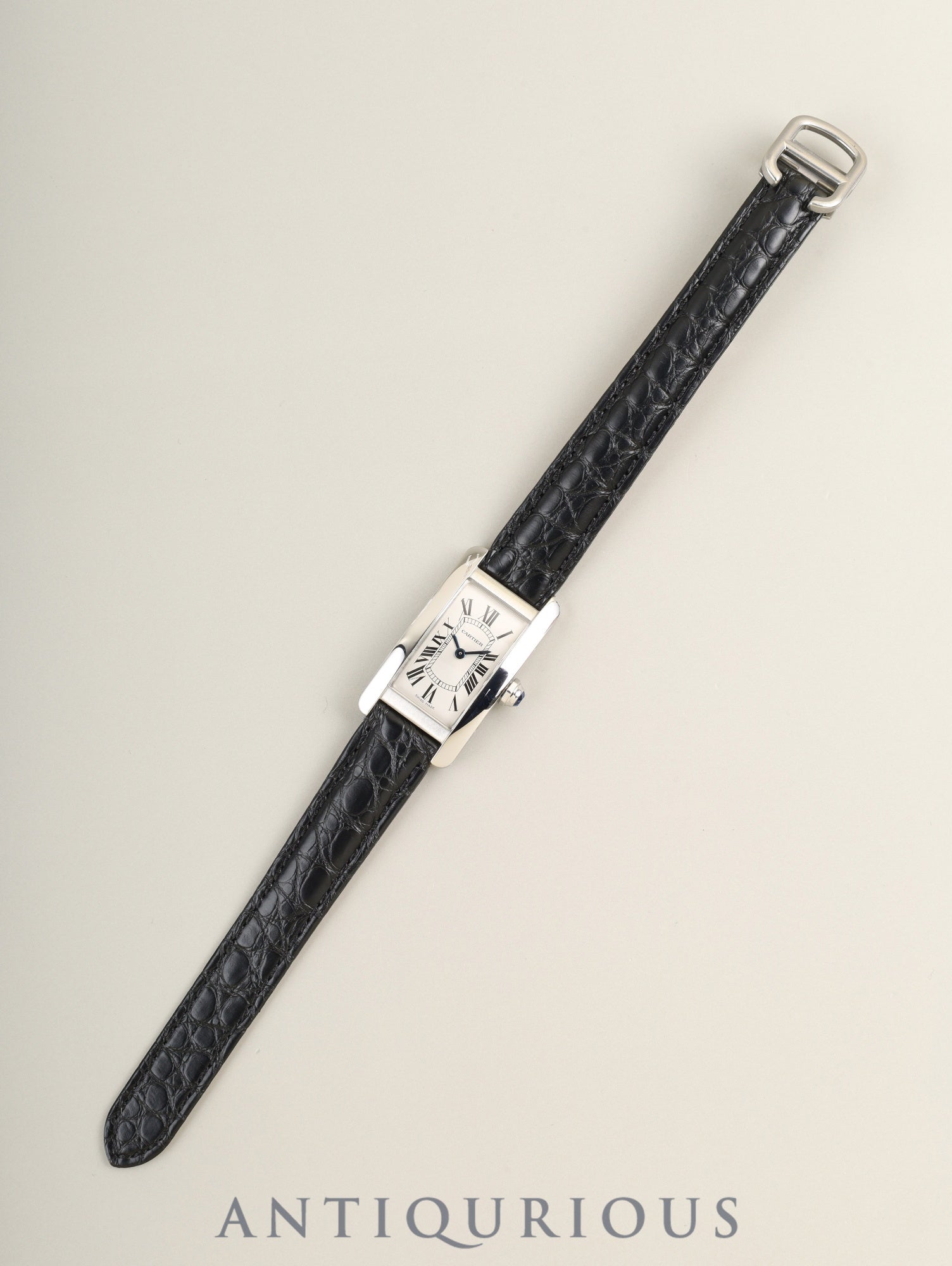Cartier Tank Américaine SM WSTA0016 / 4274 Quartz Cal.157 SS Leather Original buckle (SS) Silver Roman dial (SWISS MADE) Warranty (2020) Overhauled