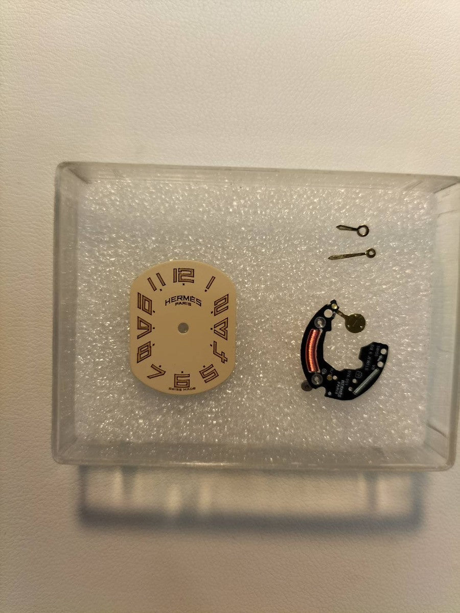 Hermès Rally Quartz Cal.976.001 SS/GP SS/GP Ivory Dial Box Booklet Warranty (1995) Overhauled