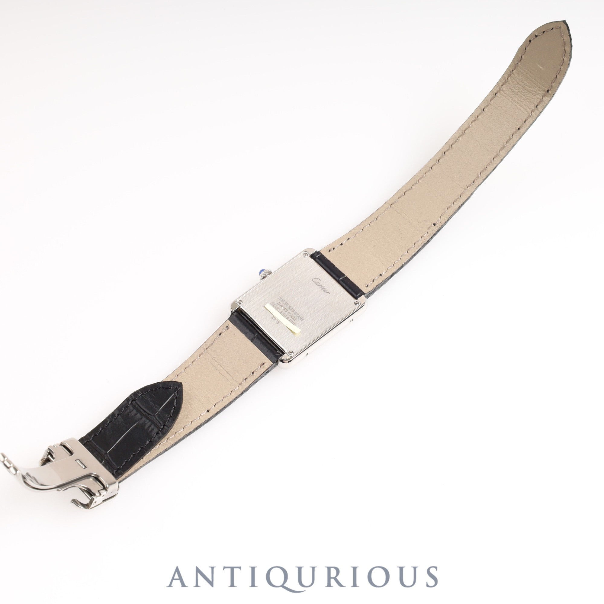 カルティエ タンクソロ LM QZ シルバー文字盤