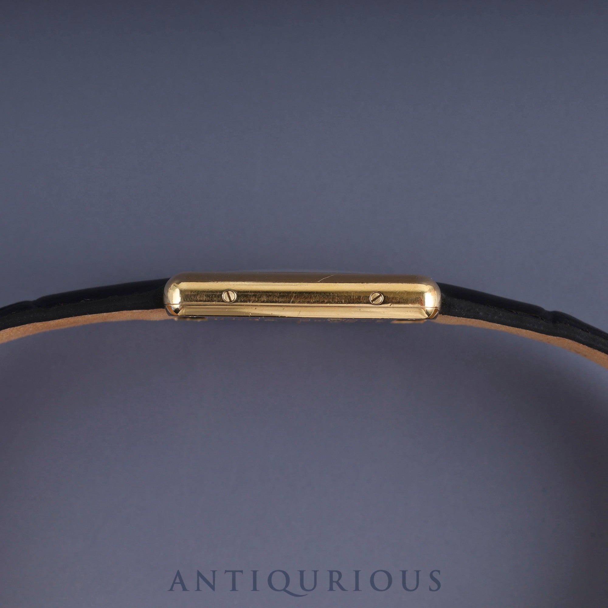 カルティエ マストタンク LM 1615 クォーツ Cal.90 SV925 革 純正Dバックル(GP) オパラン文字盤 オーバーホール済み