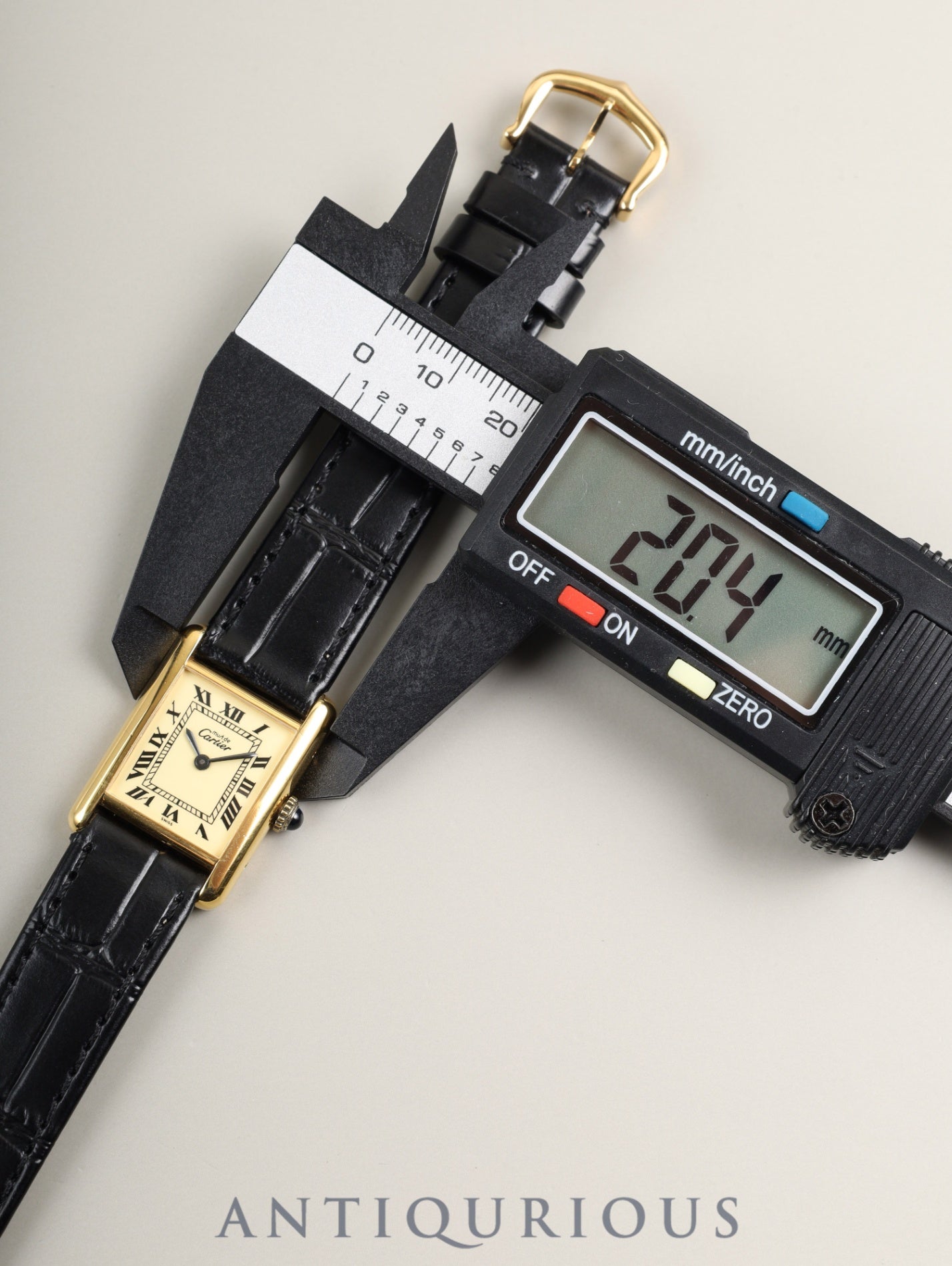 カルティエ マストタンク SM 手巻き Cal.78-1/ETA2512 SV925 純正尾錠(GP) アイボリーローマン文字盤(SWISS表記)オーバーホール済み