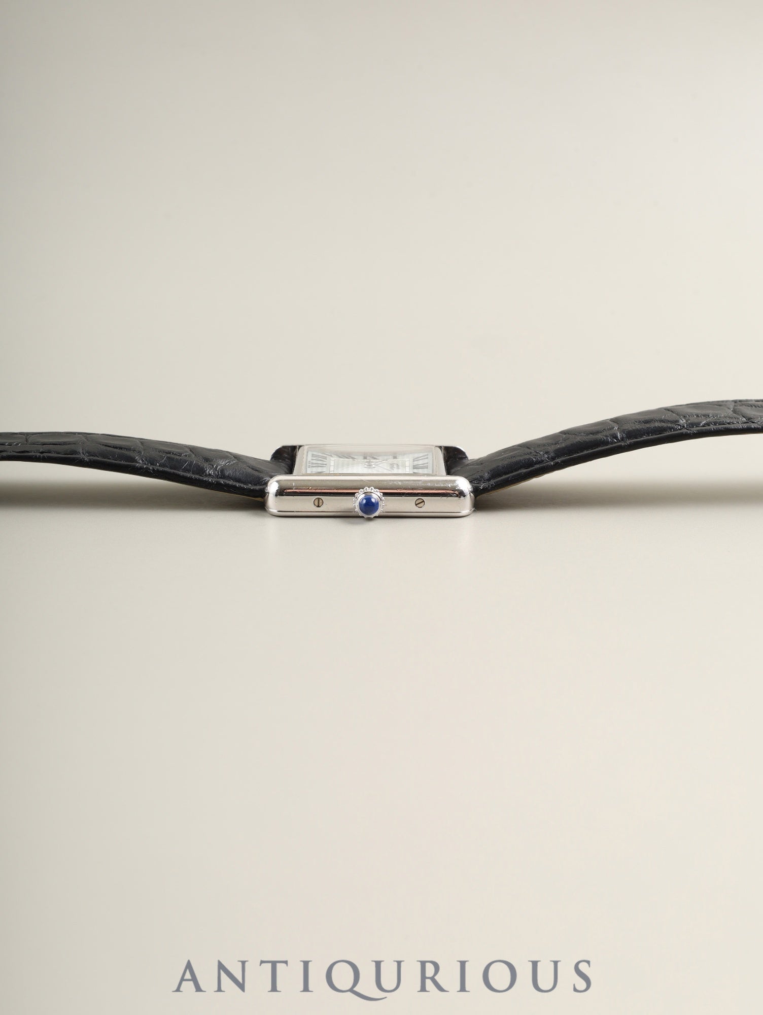 カルティエ マストタンク MM W1016530 / 2416 クォーツ Cal.057 SV925 純正革ベルト 純正Dバックル(SS) シルバーローマン文字盤(SWISS MADE表記 /クリスマス限定) 2000年頃 冊子 保証書 オーバーホール済み