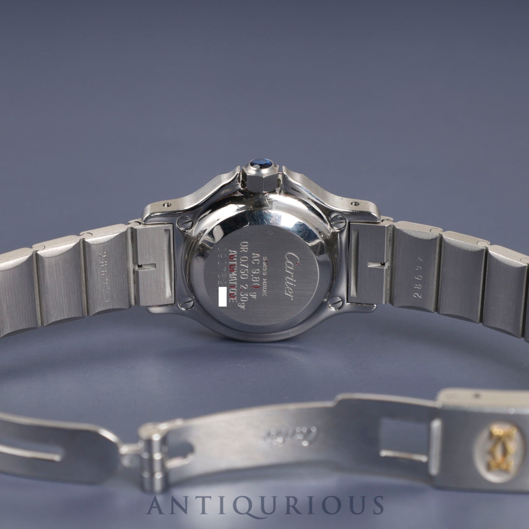 Cartier Santos Octagon SM 2039488 Automatic SS/YG SS/YG Grey ghost dial Box International lifetime warranty (1984) Complete service (full maintenance) completed at Cartier boutique