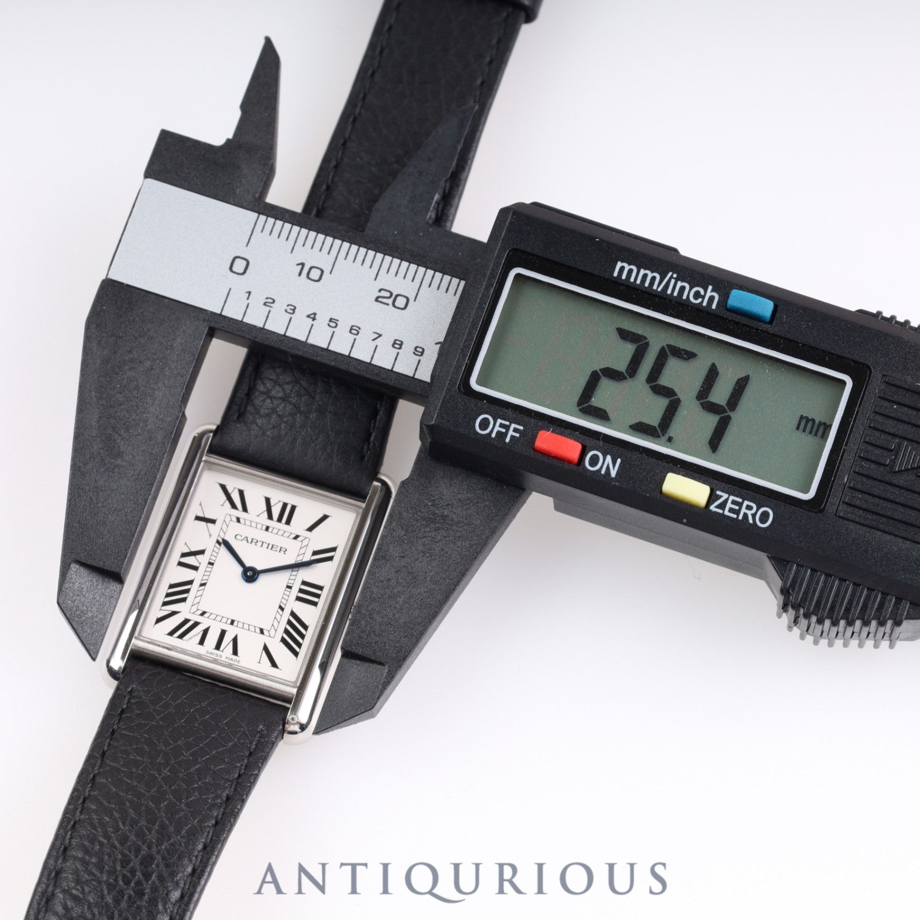 カルティエ タンクマスト LM QZ WSTA0041 / 4323 SS 革 純正尾錠(SS)シルバー文字盤 箱 保証書(2021年)